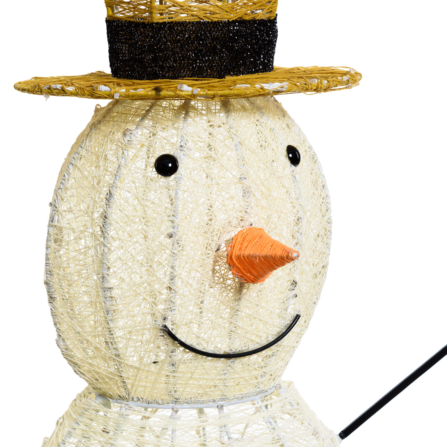 Pupazzo di Neve Light Cream & Brown 120 cm, led bianco extra caldo 3 Pupazzo di Neve Light Cream & Brown 120 cm, led bianco extra caldo 3