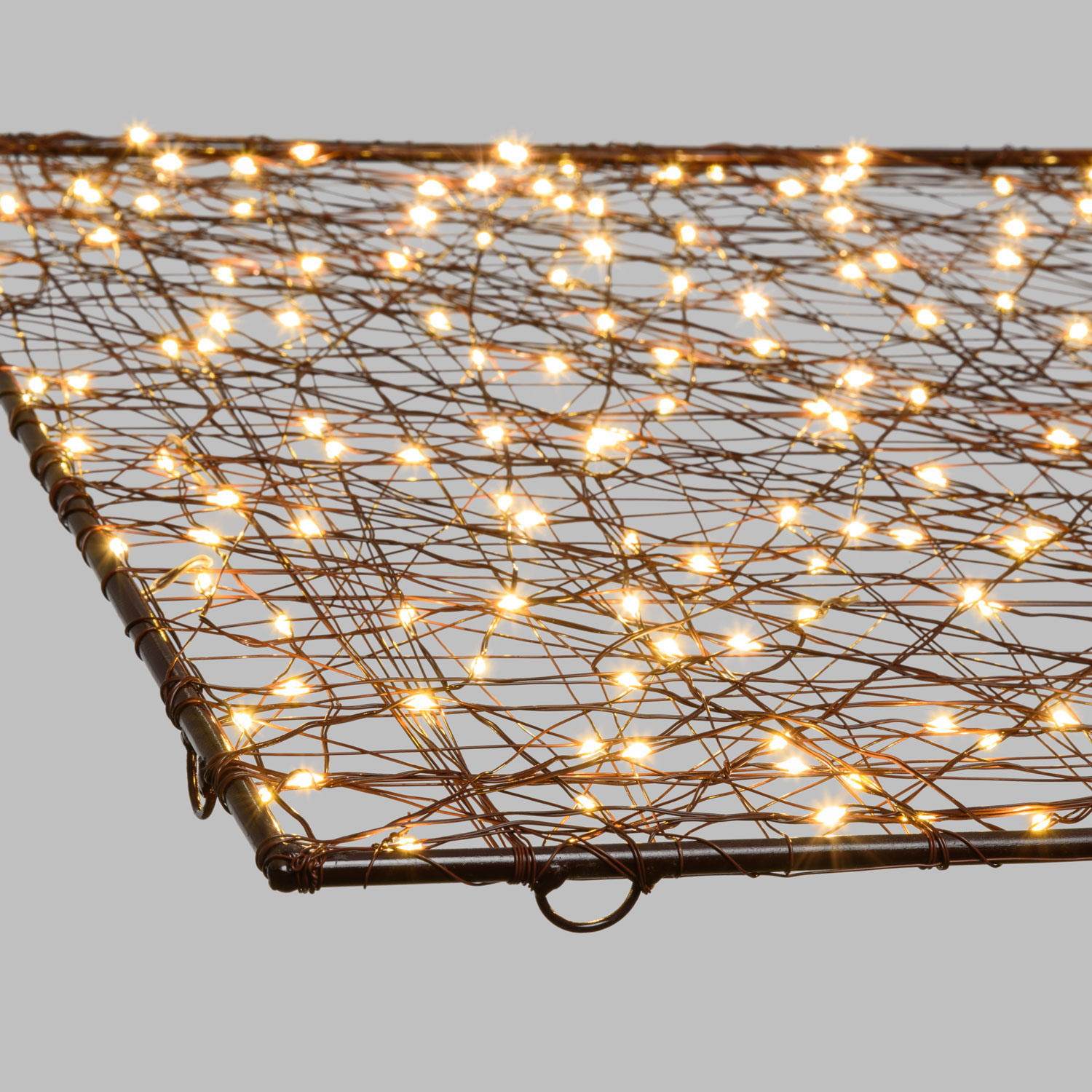 50cm Square Brown Metal Panel, 240 Warm White MicroLEDs 3 50cm Square Brown Metal Panel, 240 Warm White MicroLEDs 3