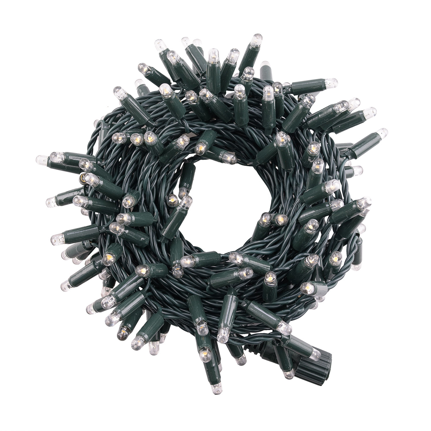 8 m Warm White Connect ProLine 36V String Lights, 160 maxiLEDs, green cable, connectable 3