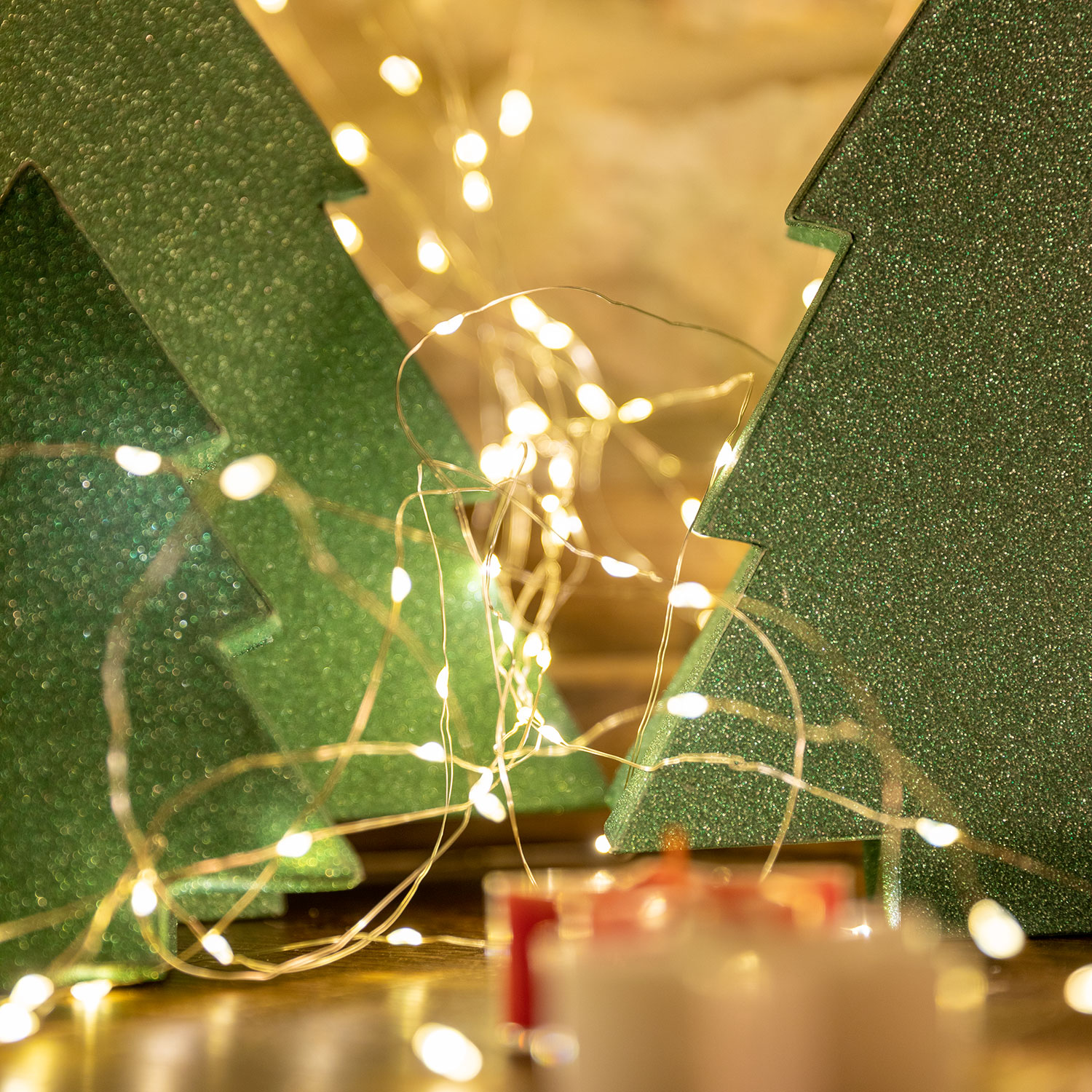 Cascade de lumière à piles POWER BANK 1,5 m, 200 micro led blanc chaud 5 Cascade de lumière à piles POWER BANK 1,5 m, 200 micro led blanc chaud 5