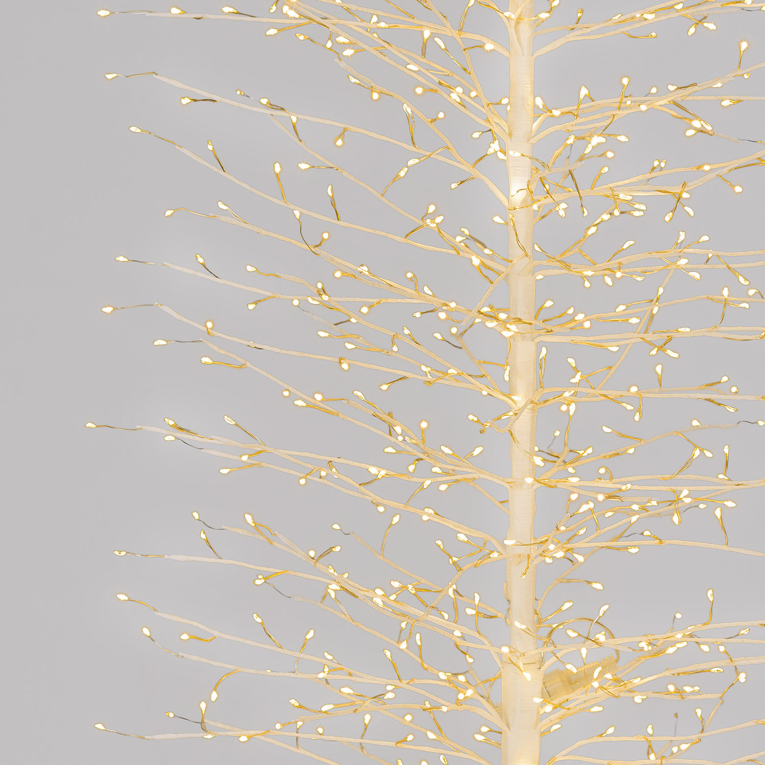 Árbol Slim Rama de Tilo blanco h 2 m, 1656 microled blanco cálido, uso interior 4