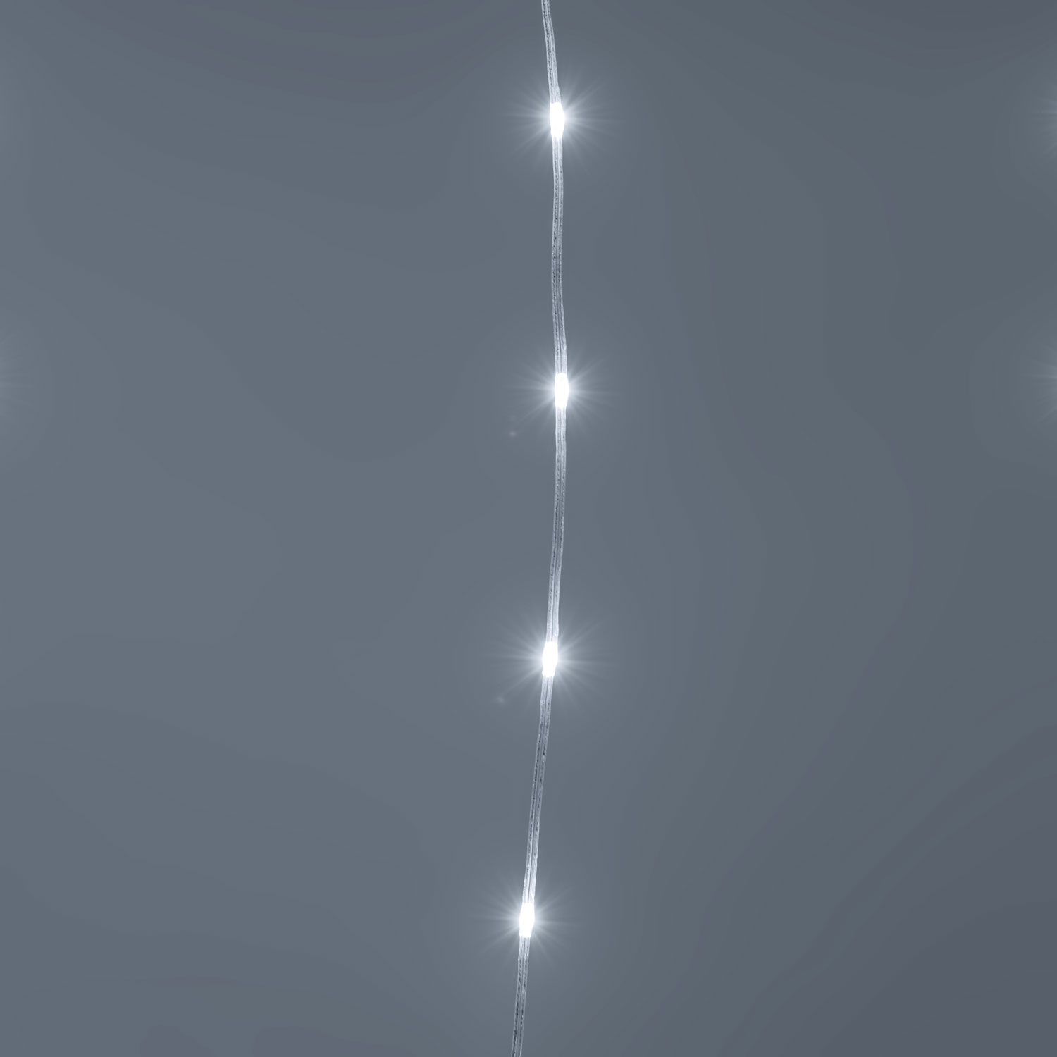 Stalattite h 0,75 m, gocce di luce led bianco freddo 4 Stalattite h 0,75 m, gocce di luce led bianco freddo 4