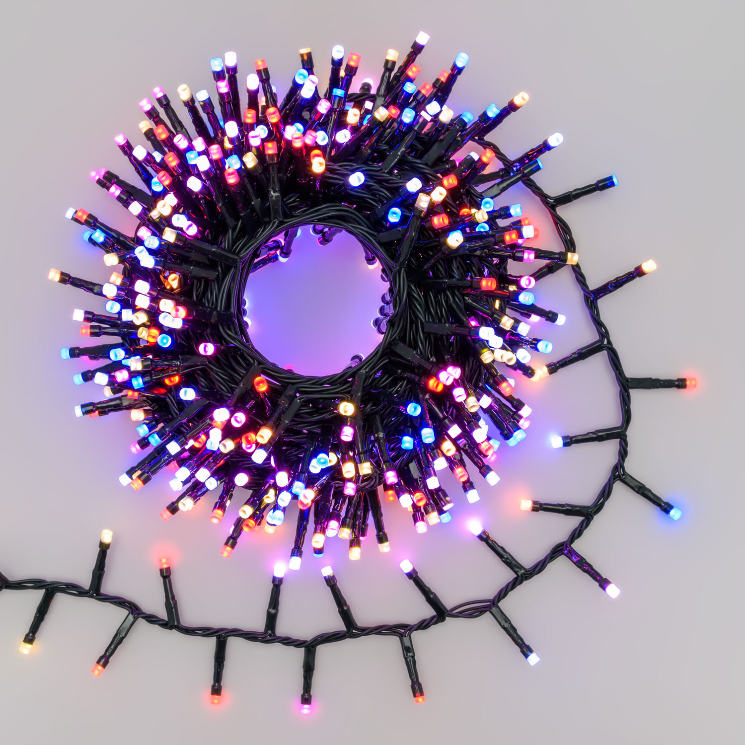 Guirnalda mini festón Wonder 10m, 500 led RB y blanco cálido 1 Guirnalda mini festón Wonder 10m, 500 led RB y blanco cálido 1