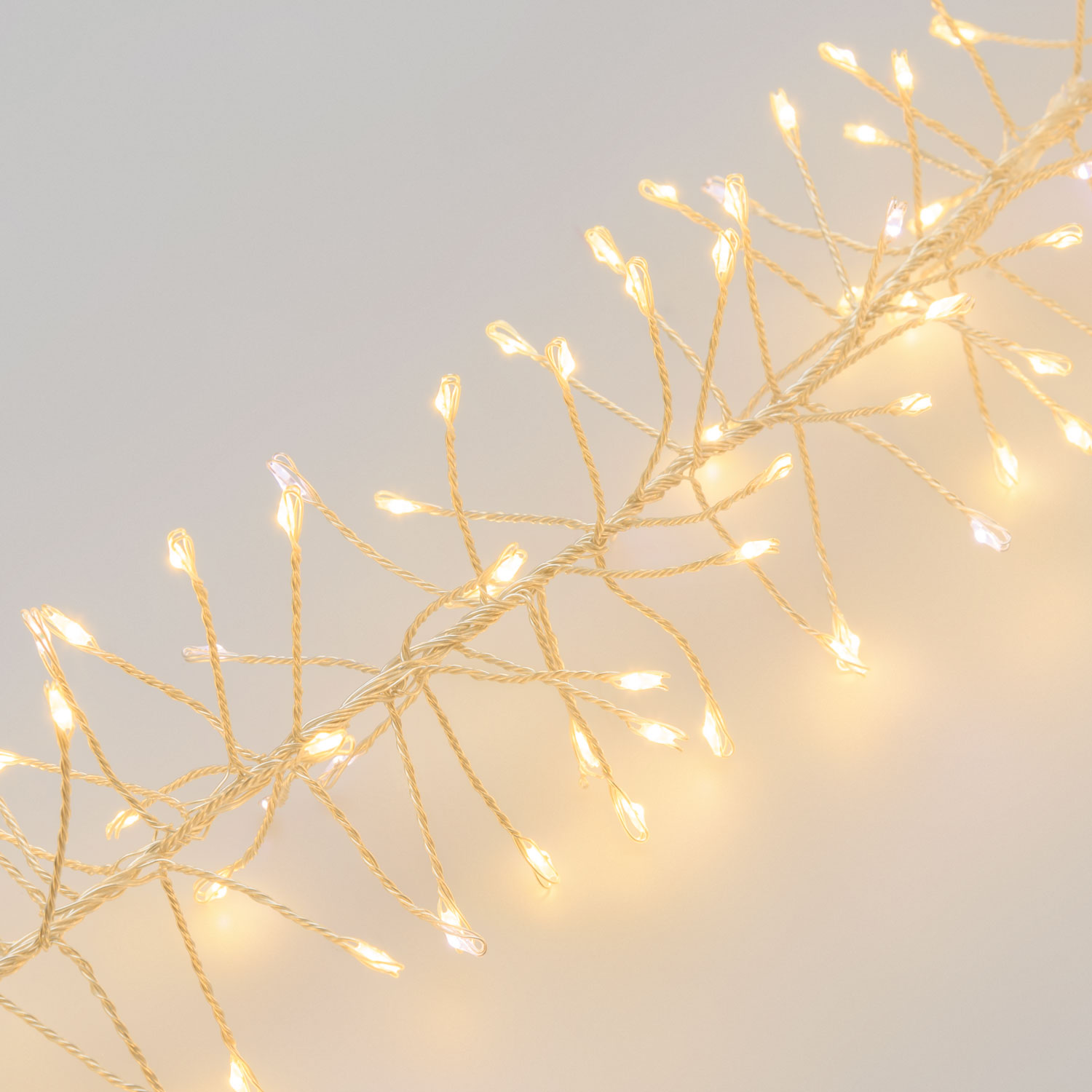 Guirlande Festoon argentée 10 m, 2400 microled blanc chaud et blanc froid, haute densité 6 Guirlande Festoon argentée 10 m, 2400 microled blanc chaud et blanc froid, haute densité 6