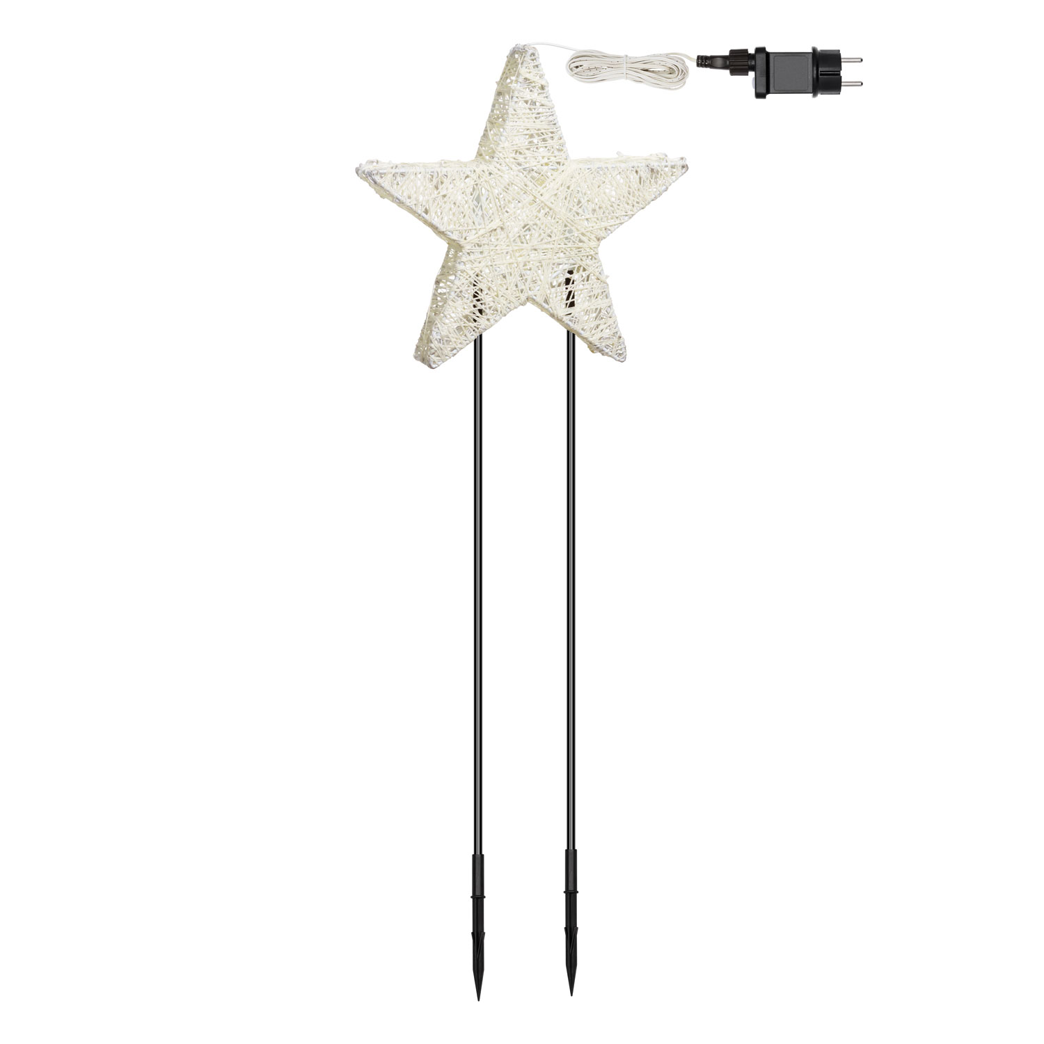 h 35 cm, 80 Traditional Warm White LEDs Cream & Brown Multipurpose Star 3D Lights 9 h 35 cm, 80 Traditional Warm White LEDs Cream & Brown Multipurpose Star 3D Lights 9