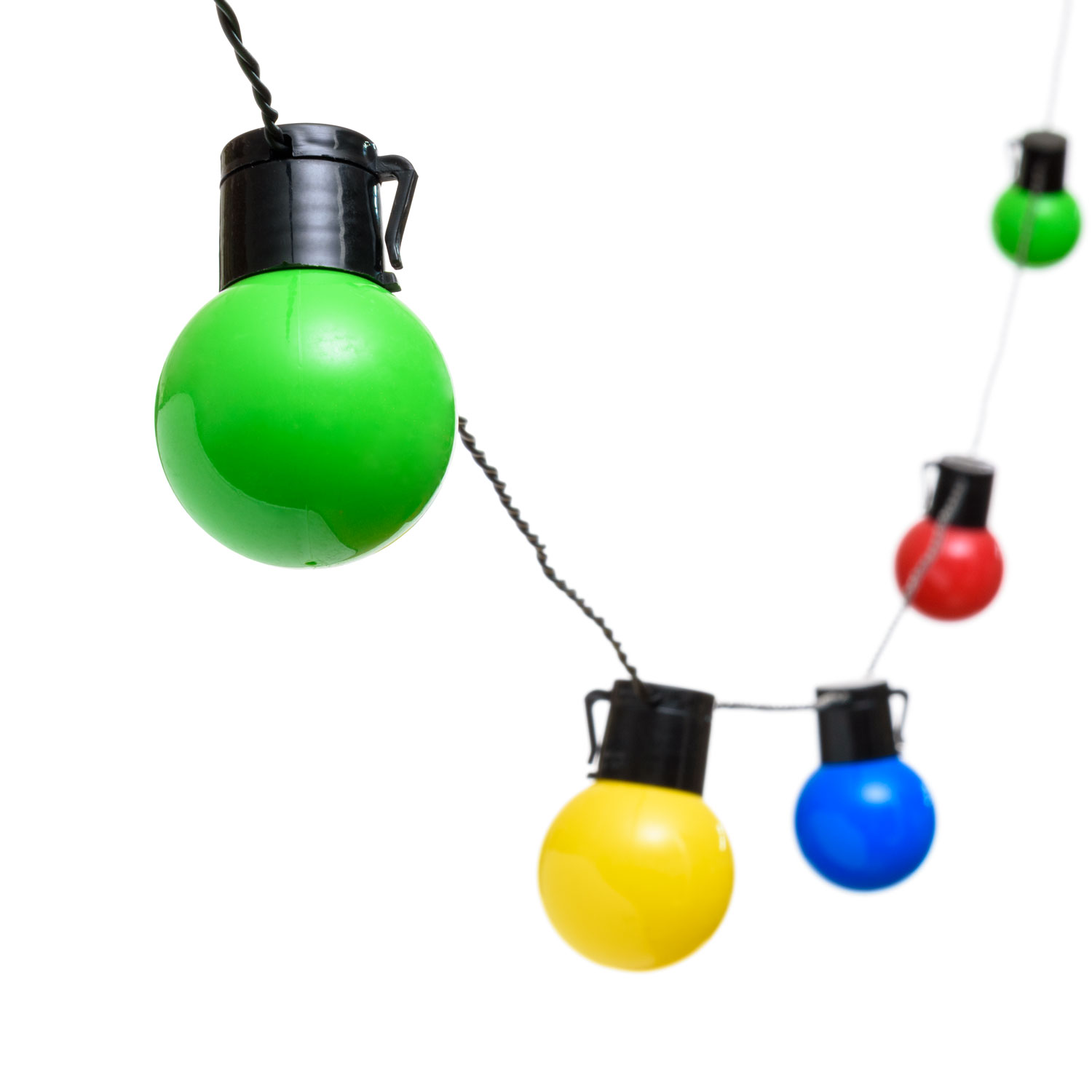 Solar Party-Lichterkette 6 m, 15 bunte Globo-Birnen Ø 50 mm, warmweiß 4 Solar Party-Lichterkette 6 m, 15 bunte Globo-Birnen Ø 50 mm, warmweiß 4