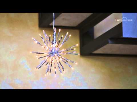 Silberner TWIGball, h 30 cm, 80 LEDs warmweiß 2 Silberner TWIGball, h 30 cm, 80 LEDs warmweiß 2