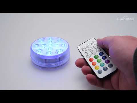 Tea Light Disco sumergible a pilas, led ultra luminosos RGB 2 Tea Light Disco sumergible a pilas, led ultra luminosos RGB 2