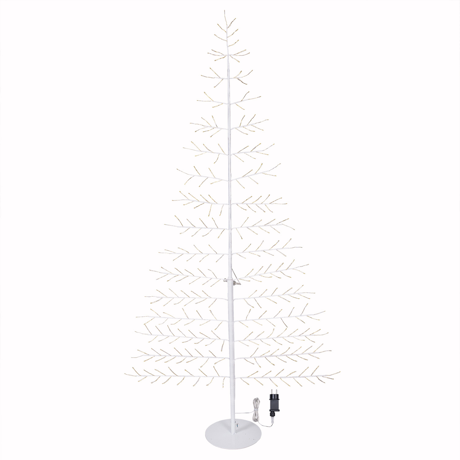 Árbol Rama de Tilo blanco 2D h 1,8 m, 276 microled, blanco cálido, uso interior 4