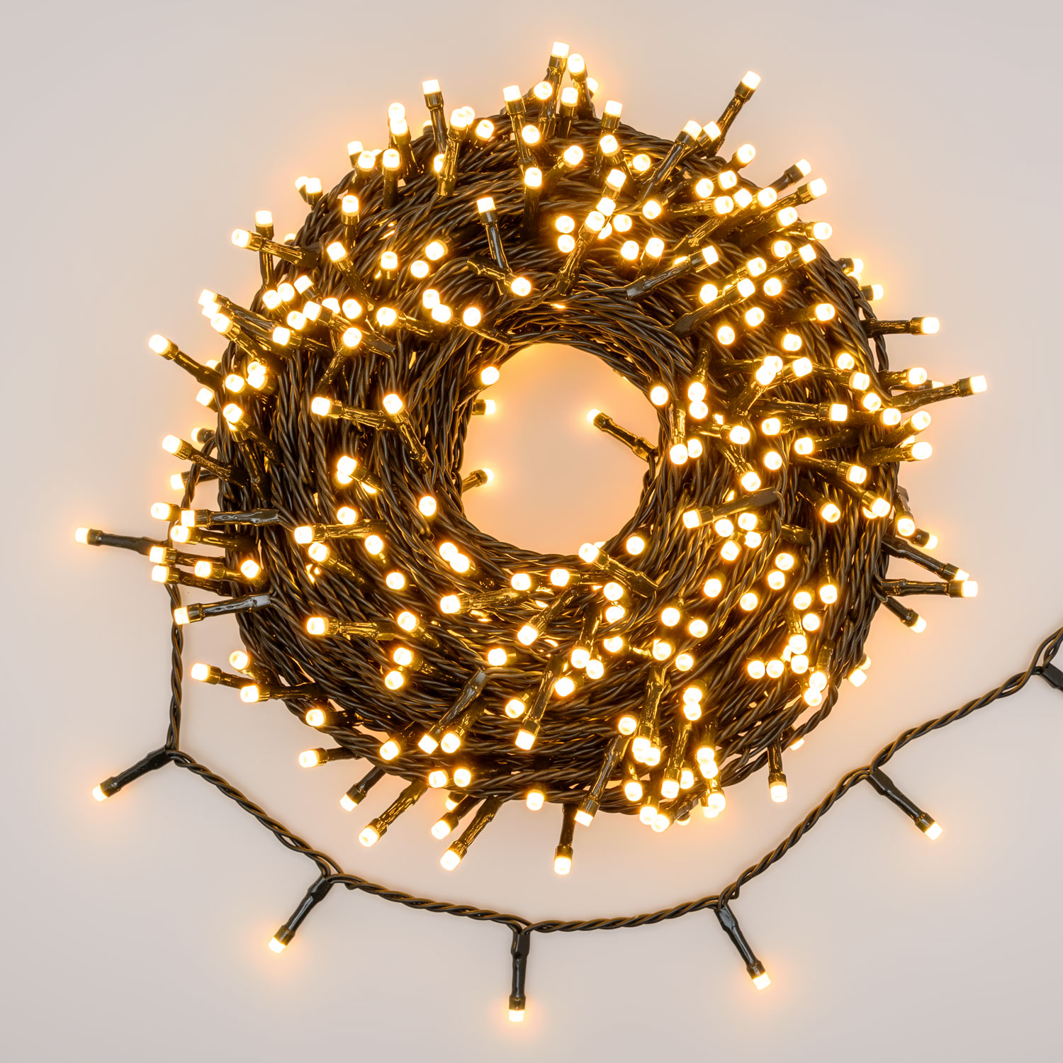 Lichterkette 30 m, 500 Dual-LEDs in Warmweiß und Extra Warmweiß, grünes Kabel 8 Lichterkette 30 m, 500 Dual-LEDs in Warmweiß und Extra Warmweiß, grünes Kabel 8