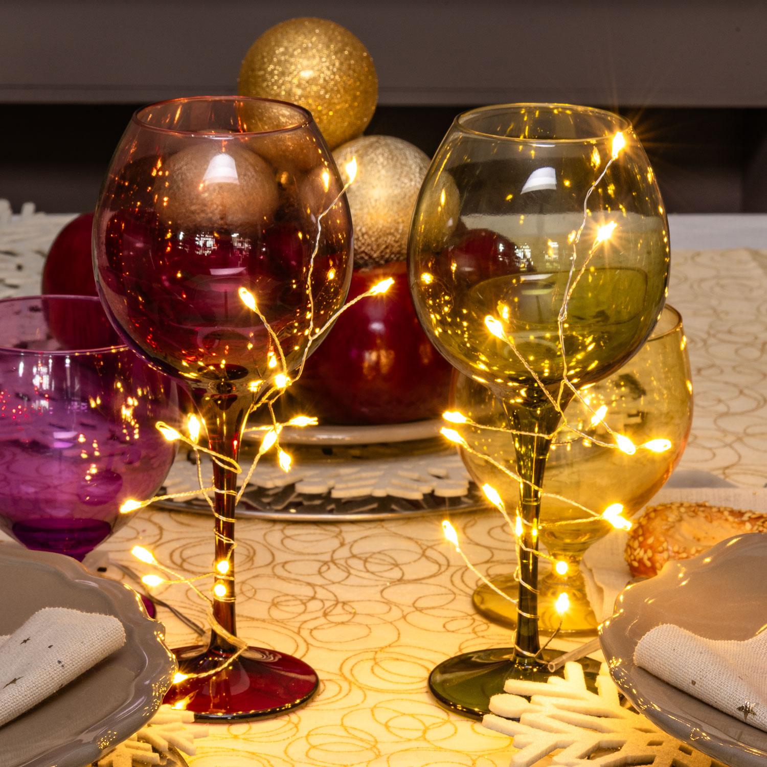 0,3 m, 15 Warm White Microled Battery String Lights, Silver Metal Wire 3 0,3 m, 15 Warm White Microled Battery String Lights, Silver Metal Wire 3