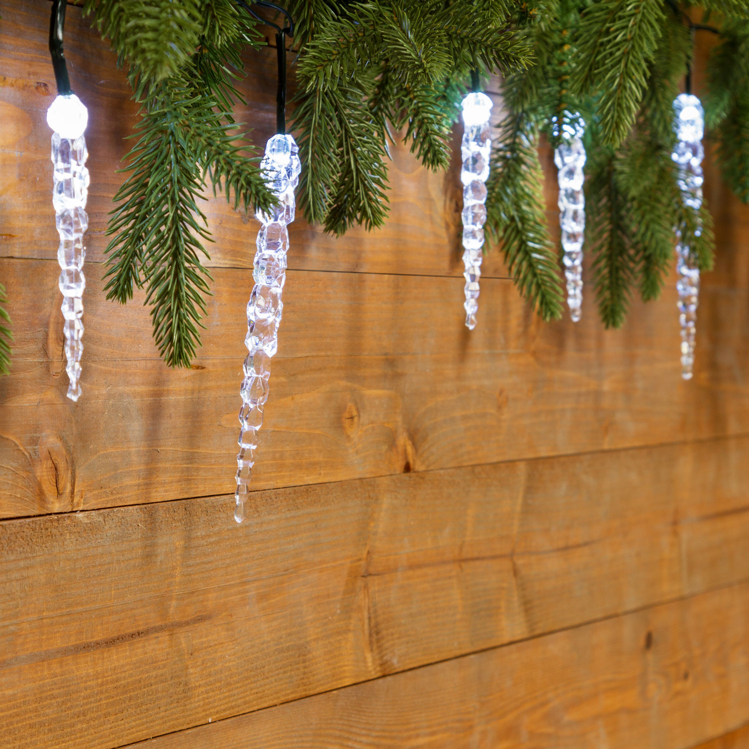 Dekolichterkette 8 m, 40 LED-Eiszapfen kaltweiß 1 Dekolichterkette 8 m, 40 LED-Eiszapfen kaltweiß 1