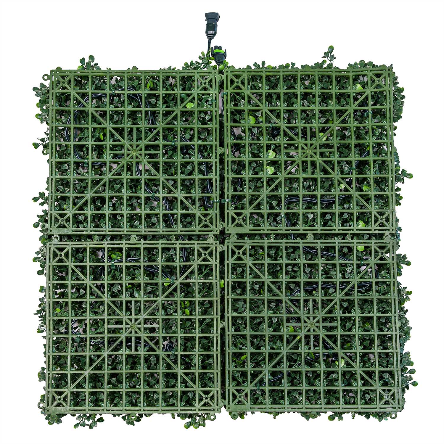 Pannello di Bosso artificiale verde scuro Green Wall Light, 16 maxiled Dual Color bianco caldo 10