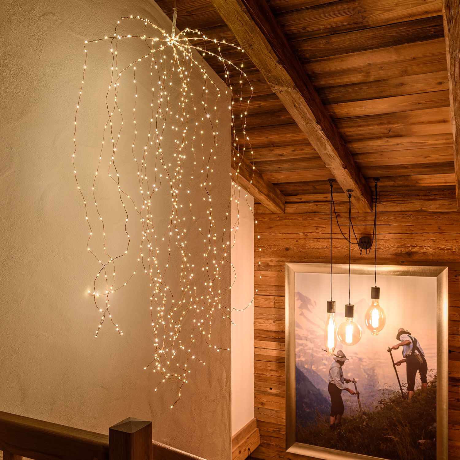 Cascada Led efecto lluvia 1,4 m 1 Cascada Led efecto lluvia 1,4 m 1