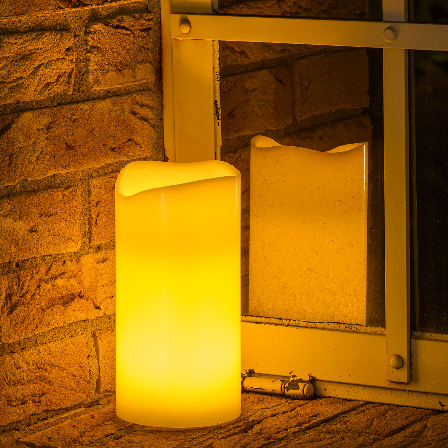Bougie ivoire h 20 cm, led blanc chaud 10 Bougie ivoire h 20 cm, led blanc chaud 10