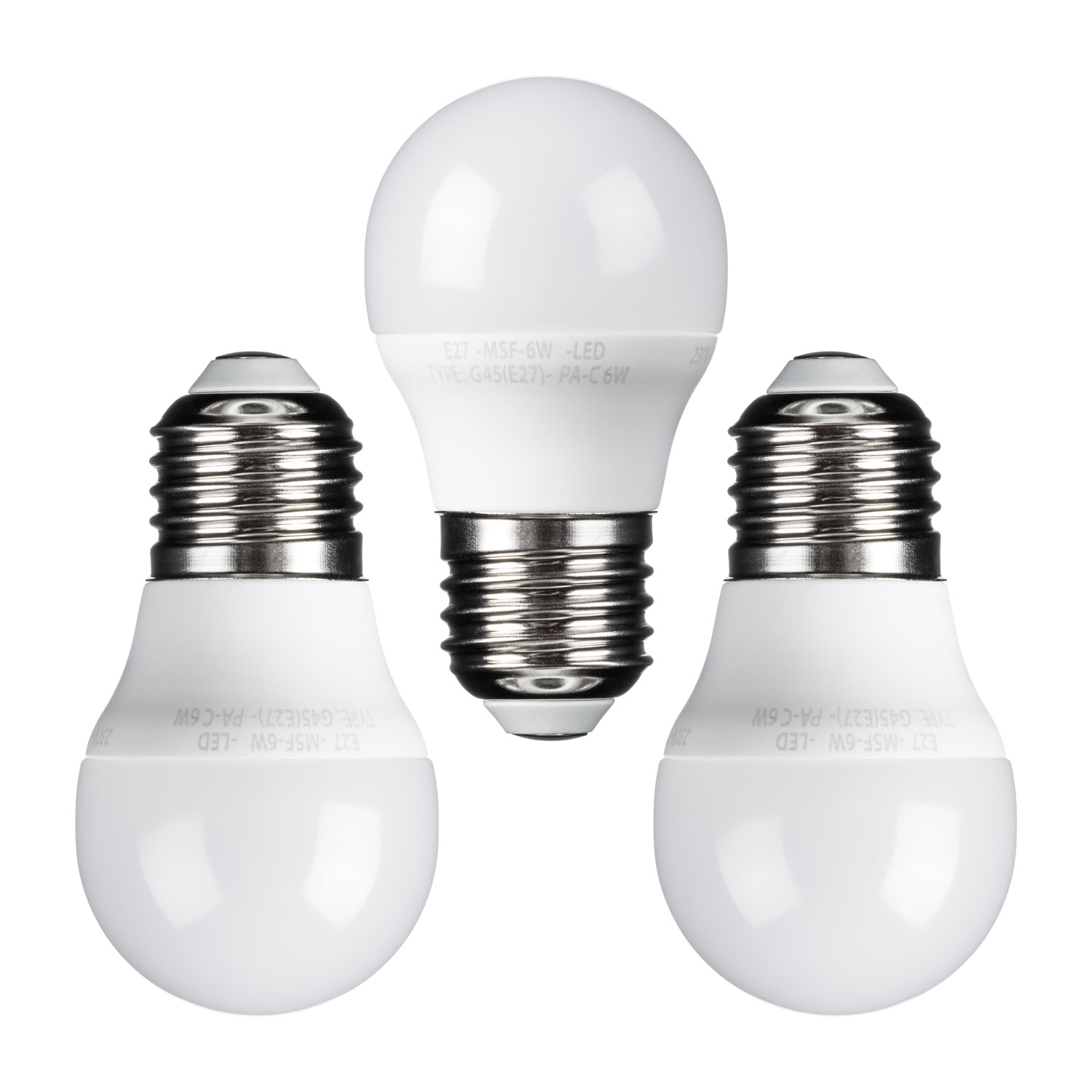 3 lampadine led Mini Sfera Ø 45 mm, bianco caldo 1 3 lampadine led Mini Sfera Ø 45 mm, bianco caldo 1