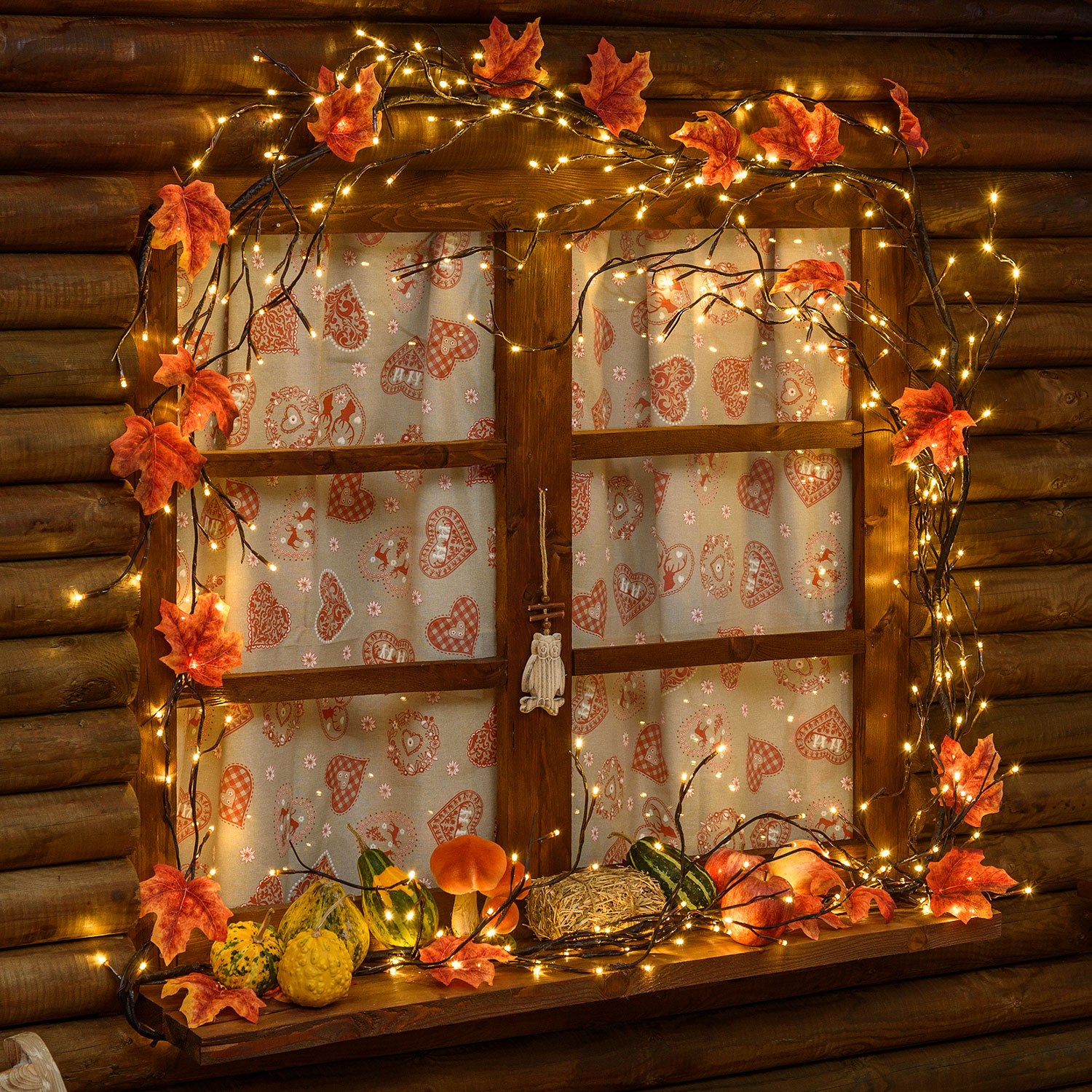 Branche marron h 3 m, 288 led blanc chaud 17 Branche marron h 3 m, 288 led blanc chaud 17