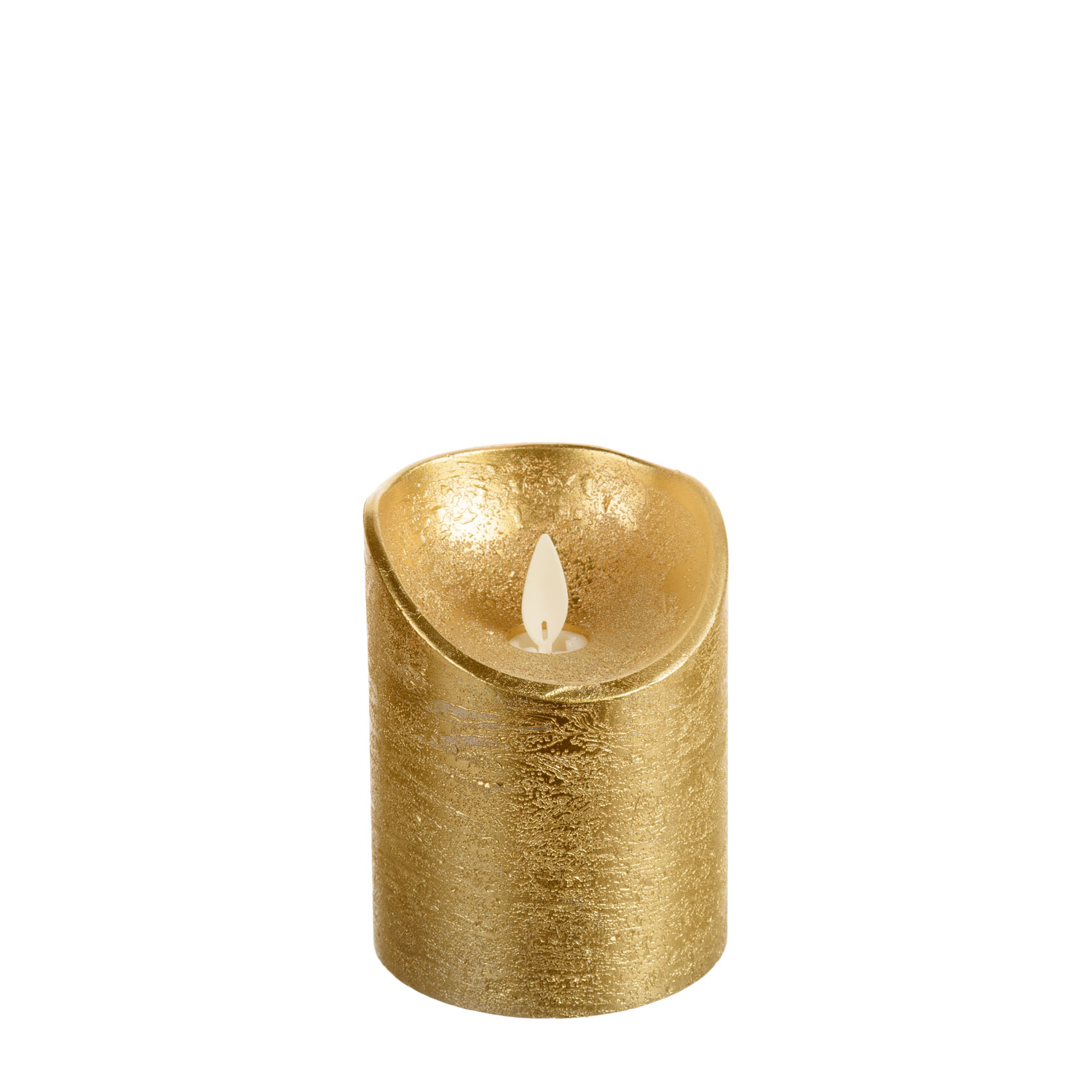 LED-Wachskerze goldfarben (10 cm) 3 LED-Wachskerze goldfarben (10 cm) 3