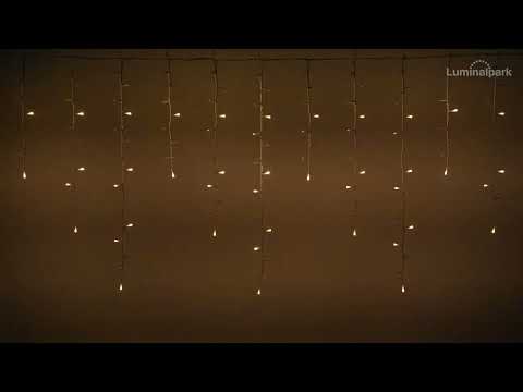 Stalattite effetto nevicata h 0,8 m, led bianco caldo 2 Stalattite effetto nevicata h 0,8 m, led bianco caldo 2