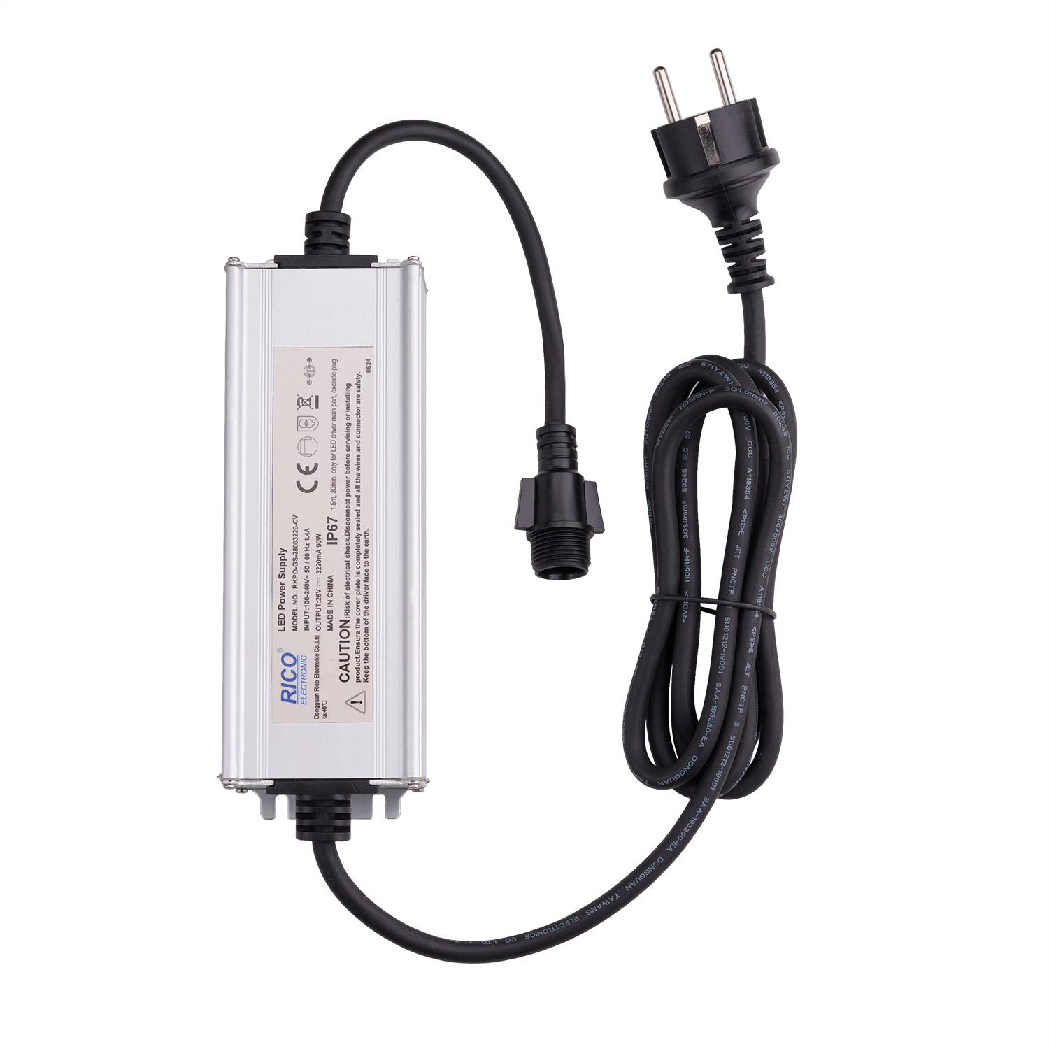 Power Supply Connect+, up to 6000 LEDs, 90 Watt, outdoor use Power Supply Connect+, up to 6000 LEDs, 90 Watt, outdoor use