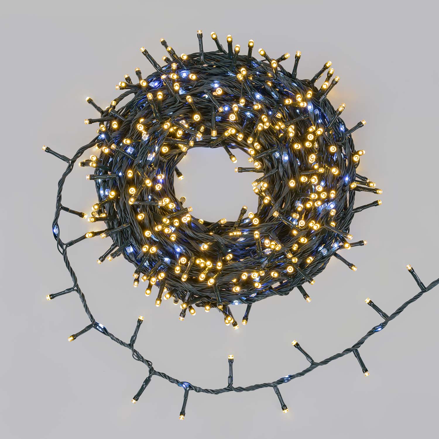 Lichterkette StarFall Lichtband, 30 m, 1660 LEDs warmweiß und kaltweiß, grünes Kabel Lichterkette StarFall Lichtband, 30 m, 1660 LEDs warmweiß und kaltweiß, grünes Kabel