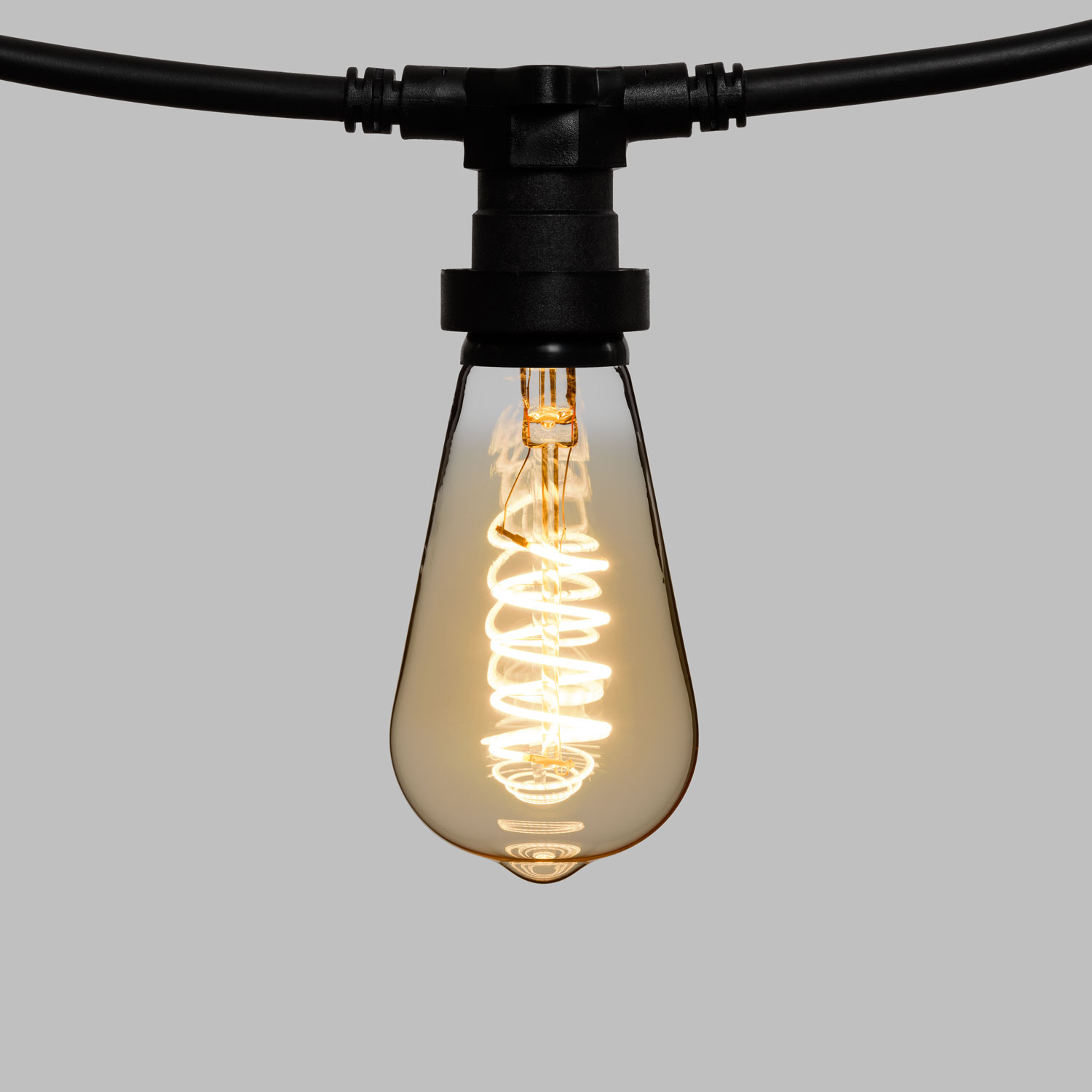 Guirnalda 5m con bombillas led de 4W Edison espiral Ø 64mm 5 Guirnalda 5m con bombillas led de 4W Edison espiral Ø 64mm 5
