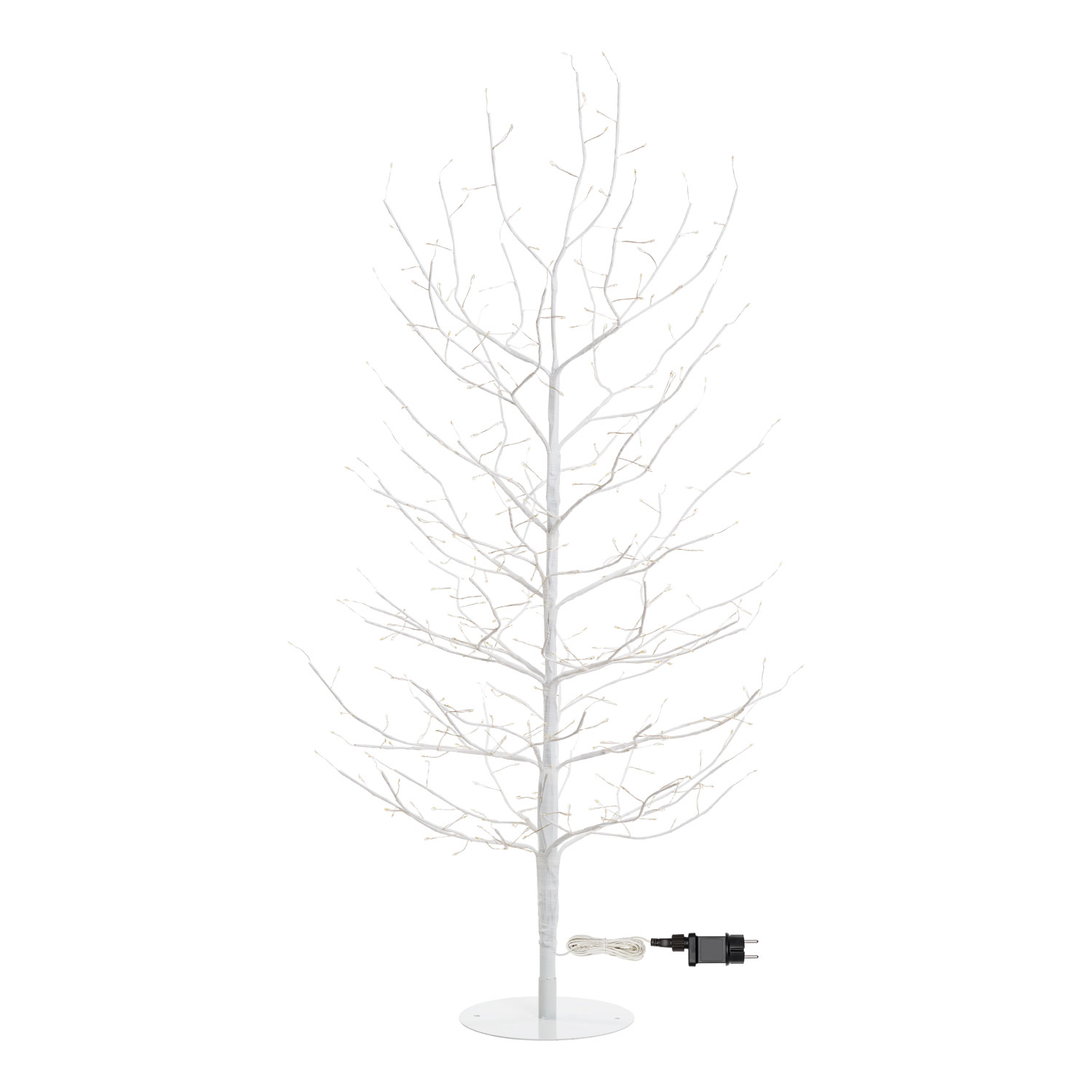 Albero Ramo Tiglio bianco 1,2 m, 330 microled bianco caldo, uso interno 4 Albero Ramo Tiglio bianco 1,2 m, 330 microled bianco caldo, uso interno 4