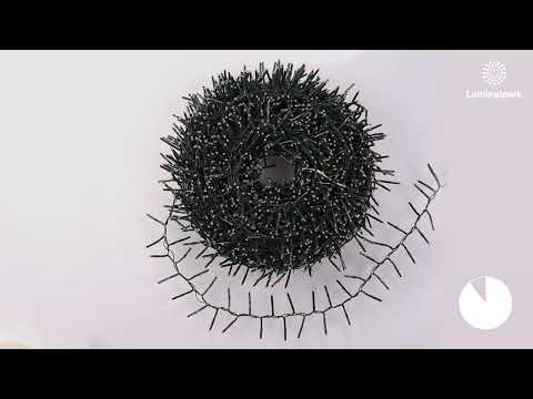 Guirnalda Mini Festón de Luces Plus 50 m, 2500 miniled blanco extra cálido, cable verde 2