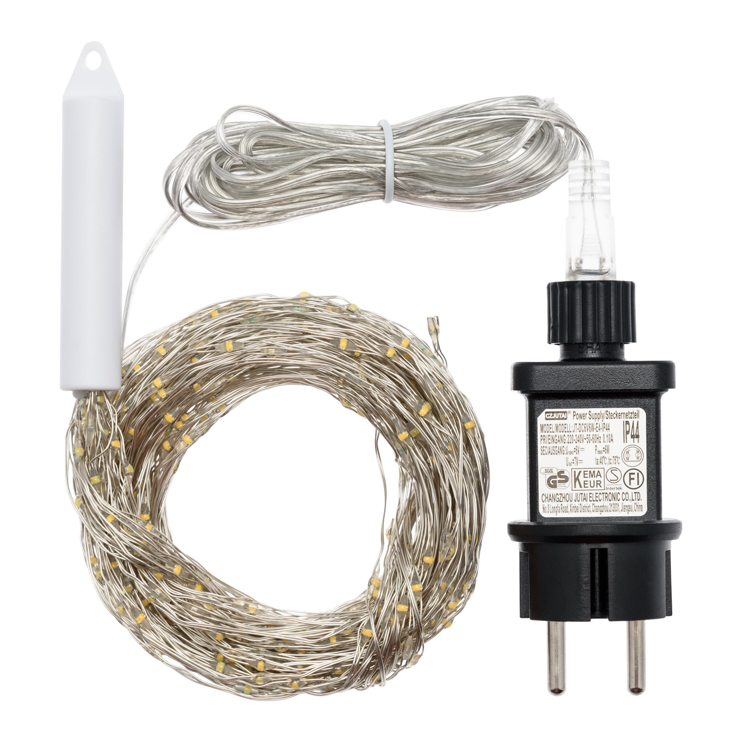 2m 600 Warm White and White MicroLEDs Cascade of Light with 15 falls, Silver Metal Wire 7 2m 600 Warm White and White MicroLEDs Cascade of Light with 15 falls, Silver Metal Wire 7