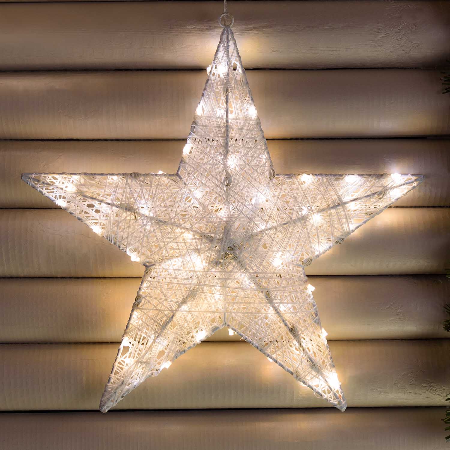 Estrella blanca 3D Ø 45 cm, Dual Color led blanco cálido y frío 4 Estrella blanca 3D Ø 45 cm, Dual Color led blanco cálido y frío 4