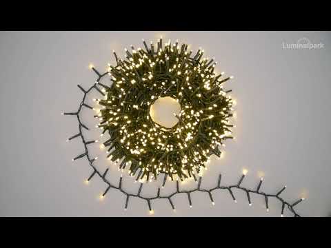 MiniCluster Lichterkette 20 m, 1000 Mini LEDs warmweiß, Multiflash 2 MiniCluster Lichterkette 20 m, 1000 Mini LEDs warmweiß, Multiflash 2