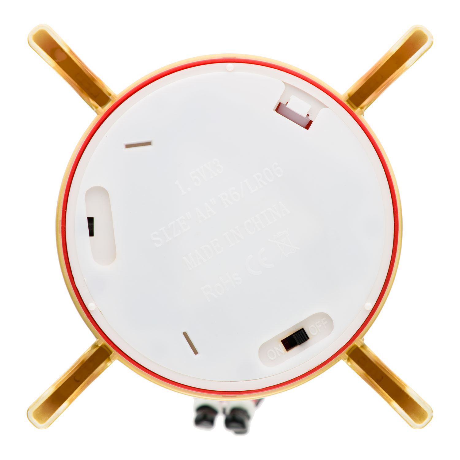 Raketenlaterne mit Astronaut-Weihnachtsmann, rot und gold, h 27,5 cm, warmweiß 7 Raketenlaterne mit Astronaut-Weihnachtsmann, rot und gold, h 27,5 cm, warmweiß 7