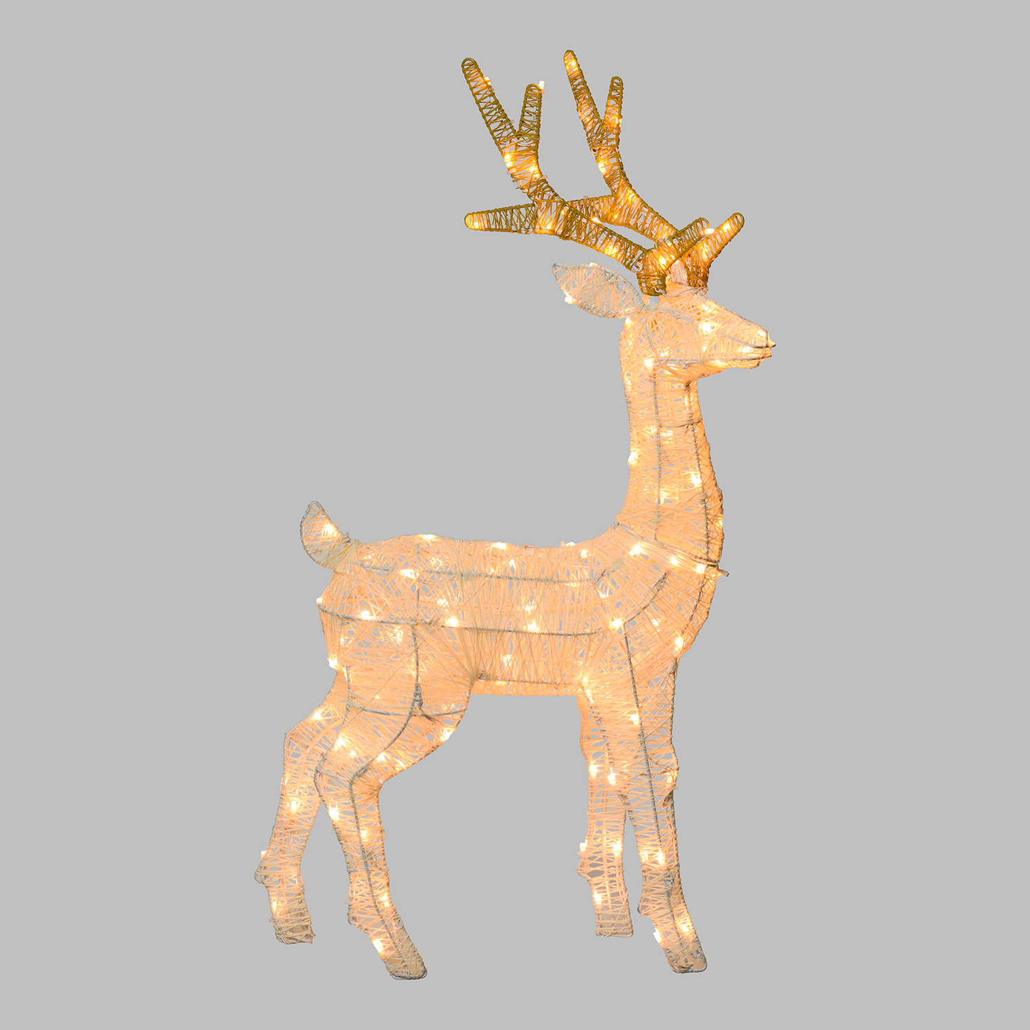 Renna 3D Light Cream & Brown, h 85 cm, 200 Dual LED bianco extra caldo e bianco freddo 4