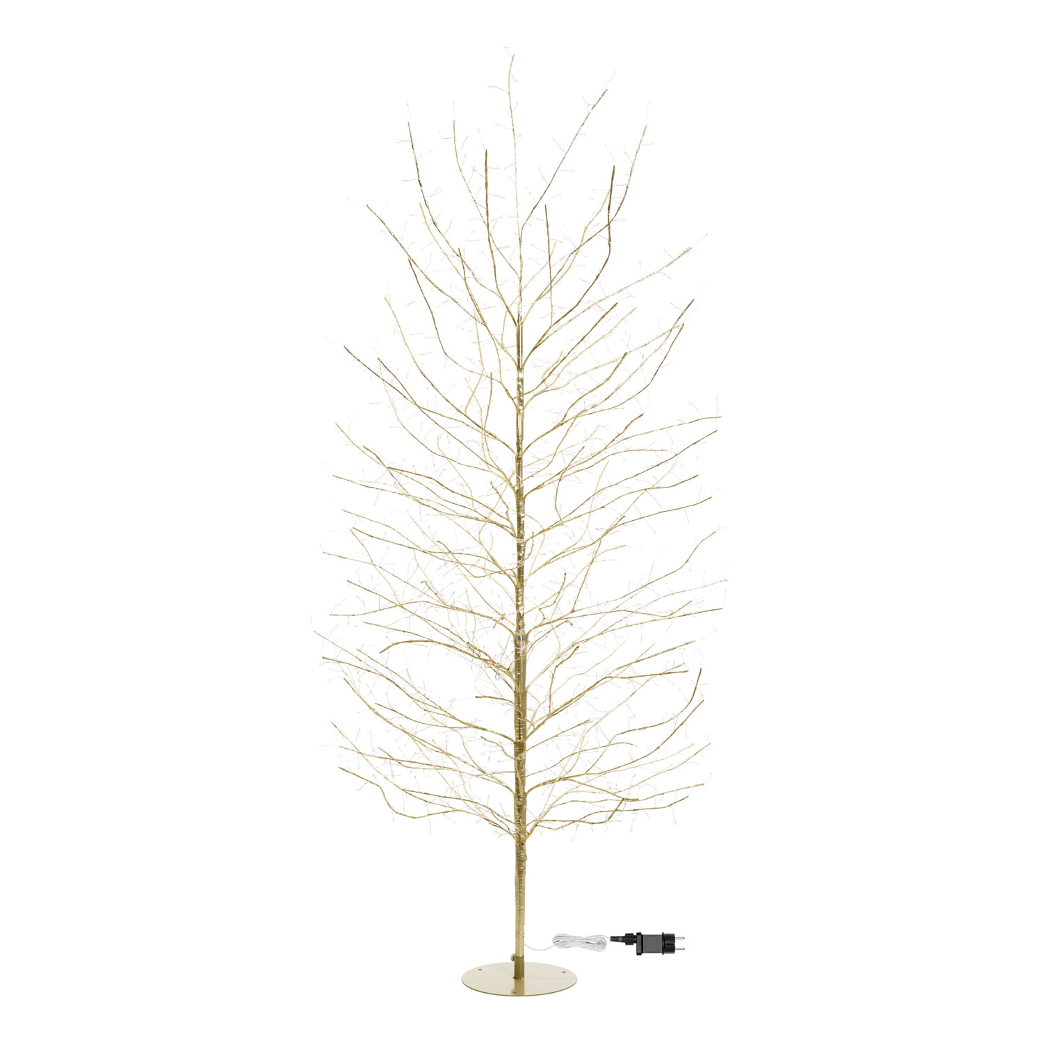 Albero luminoso Tiglio champagne 2 m, 1120 microled bianco caldo e bianco freddo, uso interno 4 Albero luminoso Tiglio champagne 2 m, 1120 microled bianco caldo e bianco freddo, uso interno 4