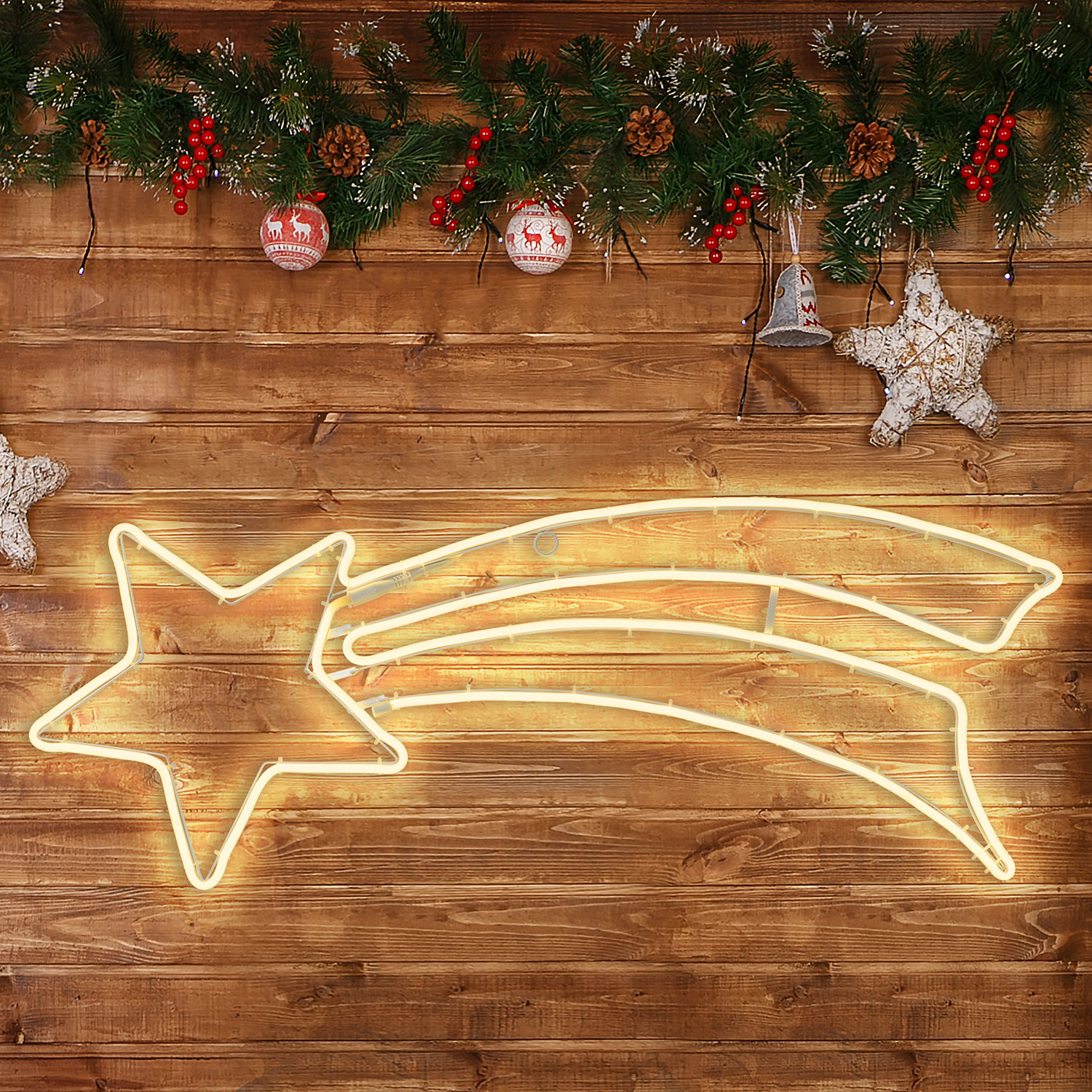 LED-Lichtschlauch-Kometstern warmweiß (95 cm) 1 LED-Lichtschlauch-Kometstern warmweiß (95 cm) 1
