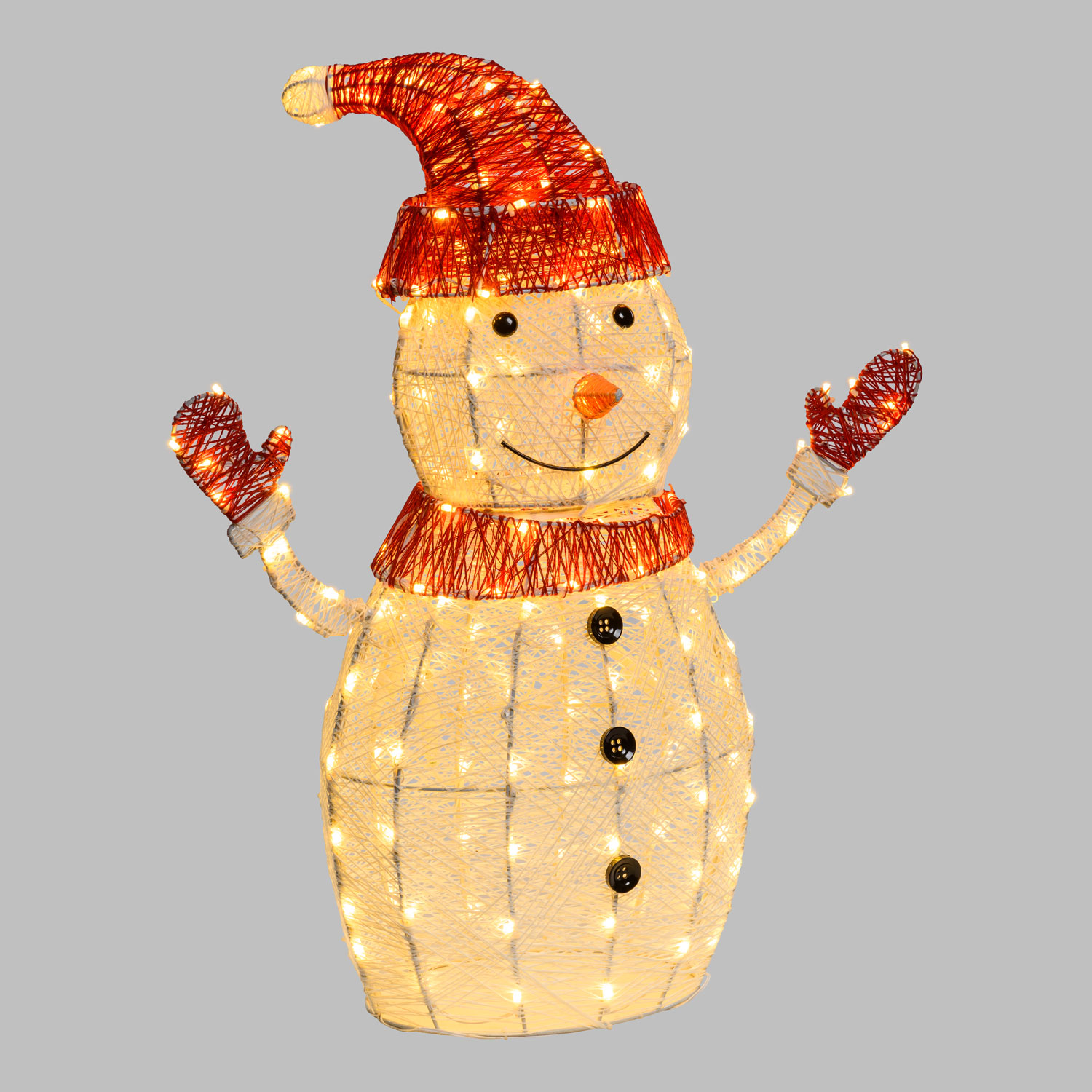 3D-Schneemann White & Color, H. 100 cm, 275 Dual Color LEDs in Warmweiß und Kaltweiß 11 3D-Schneemann White & Color, H. 100 cm, 275 Dual Color LEDs in Warmweiß und Kaltweiß 11