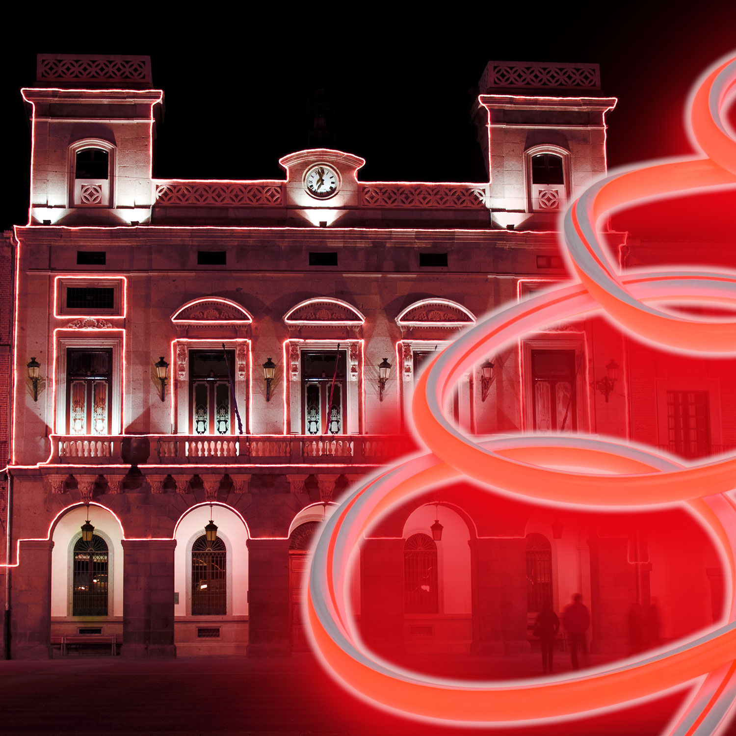 50m 6000 Red LEDs Neon Flex Rope Lights, front light 2 50m 6000 Red LEDs Neon Flex Rope Lights, front light 2