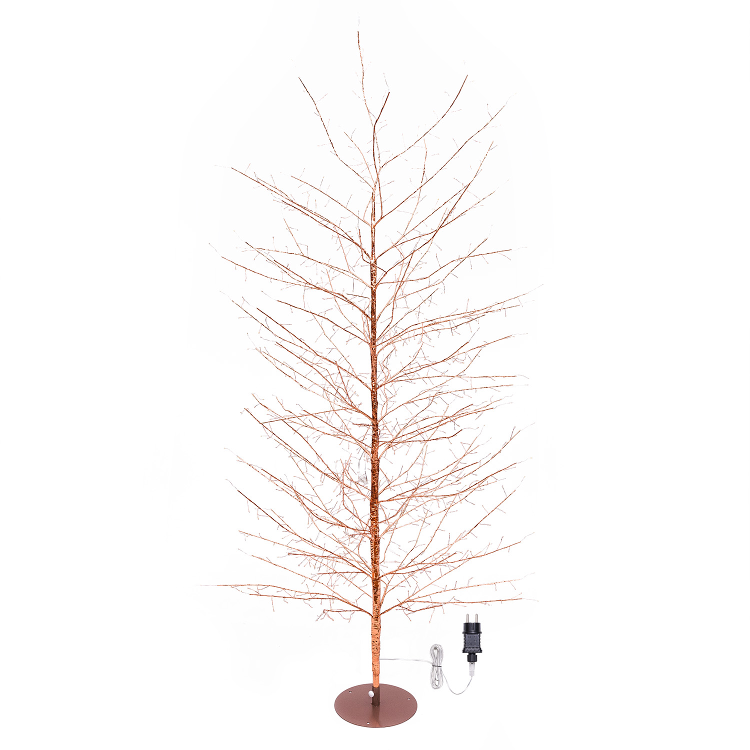 Albero Ramo Tiglio oro rosa h 2 m, 1120 microled bianco caldo, uso interno 6