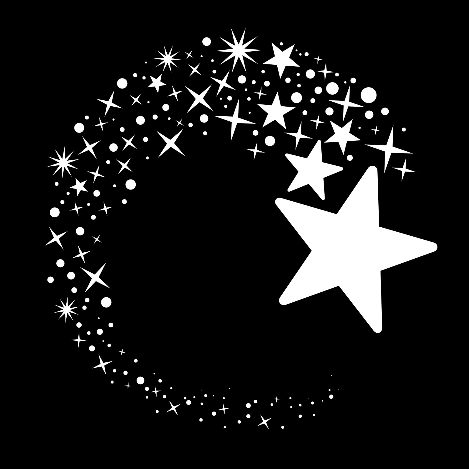 Gobo Stella cometa a spirale di stelle Gobo Stella cometa a spirale di stelle