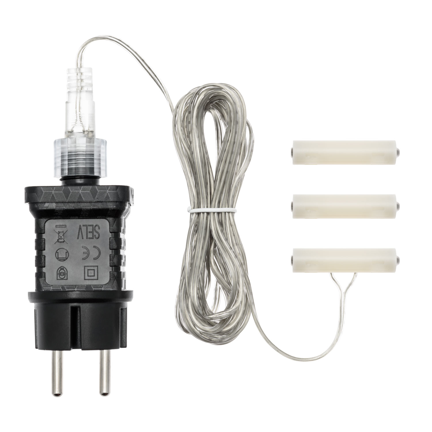 Battery Eliminator Transformer, for battery-powered decorations 3 x AAA, timer 8/16 Battery Eliminator Transformer, for battery-powered decorations 3 x AAA, timer 8/16
