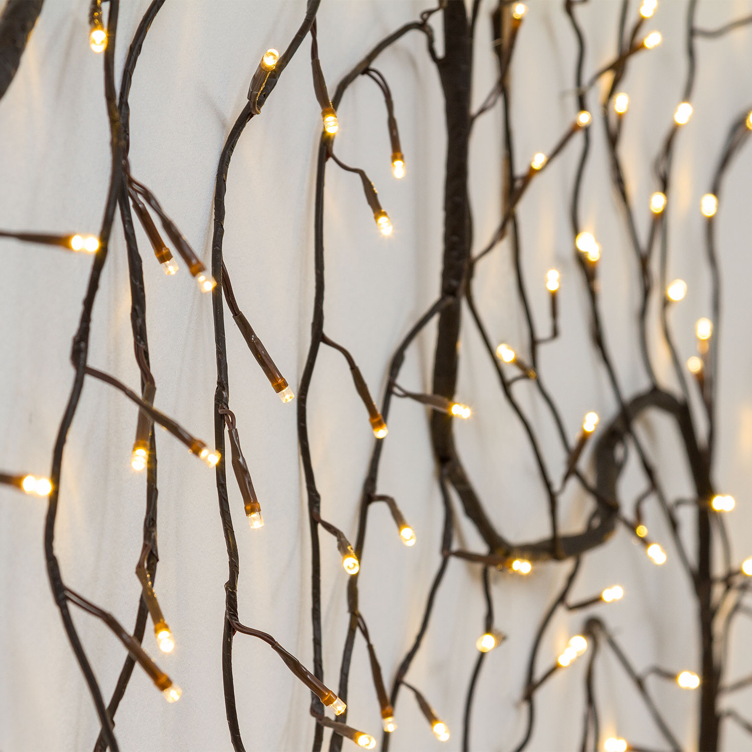 Branche marron h 3 m, 288 led blanc chaud 4 Branche marron h 3 m, 288 led blanc chaud 4