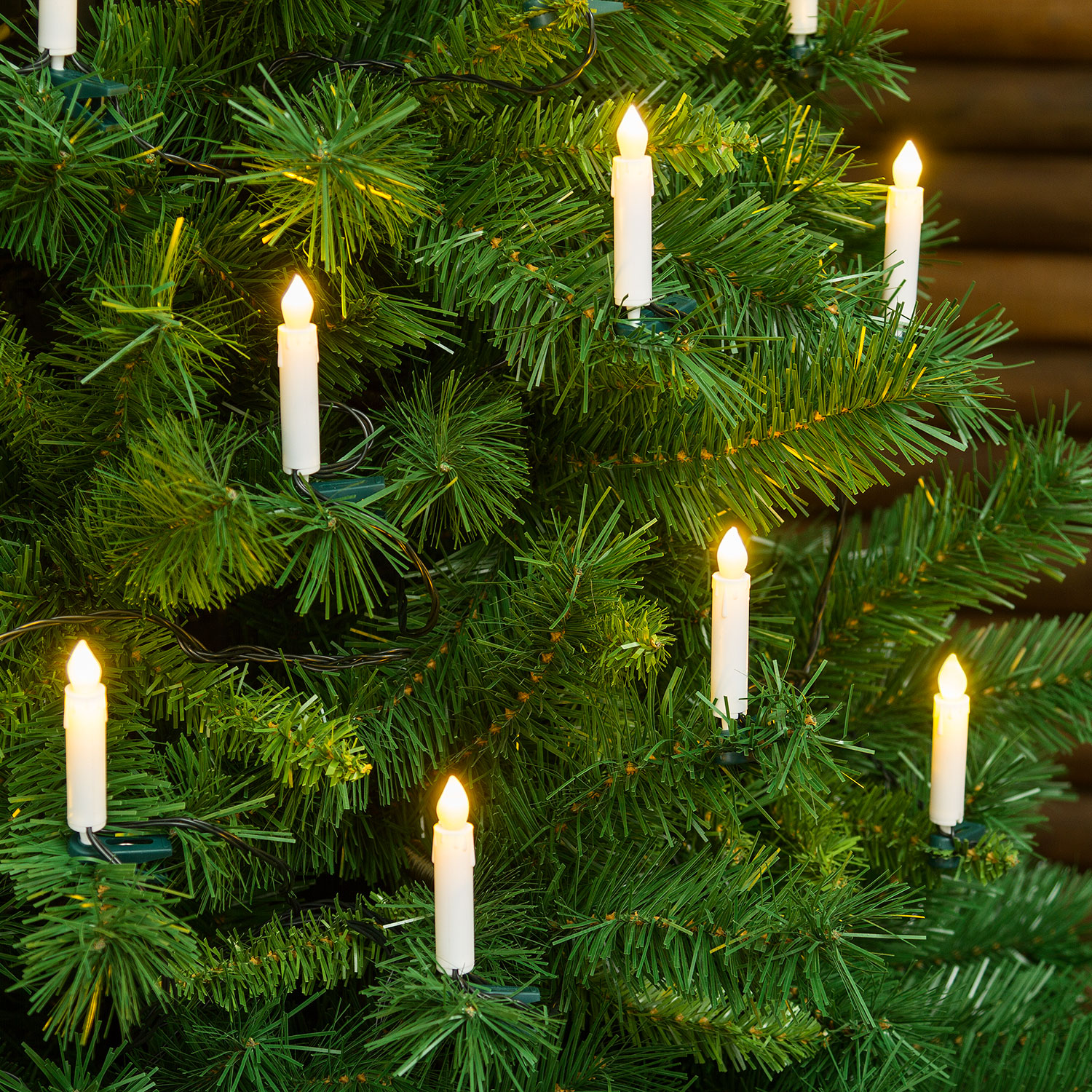 Catena di 20 candeline led per albero, bianco caldo 6 Catena di 20 candeline led per albero, bianco caldo 6
