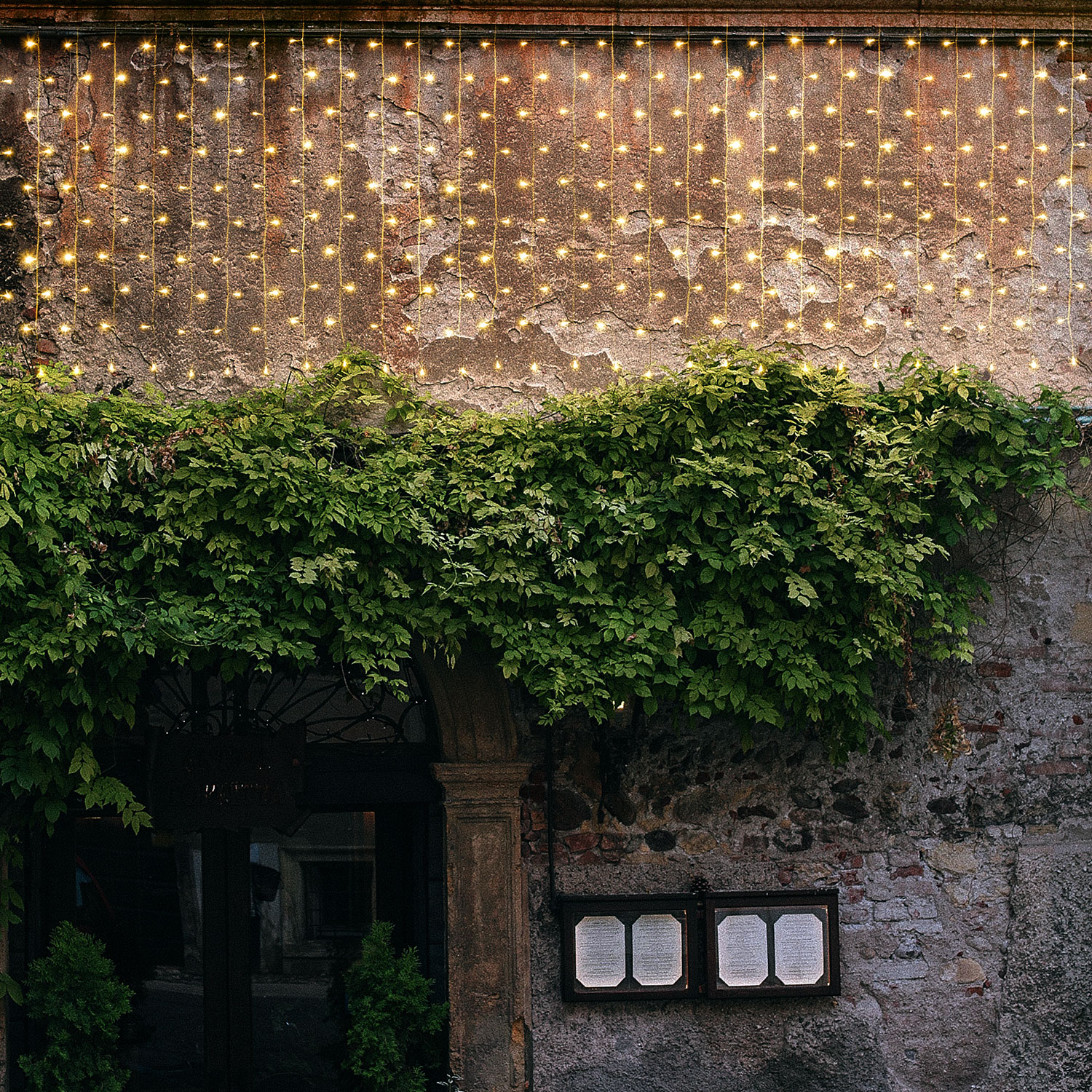 Lichtervorhang 10 x h 1 m, 1000 LEDs warmweiß, weißes Kabel 4 Lichtervorhang 10 x h 1 m, 1000 LEDs warmweiß, weißes Kabel 4