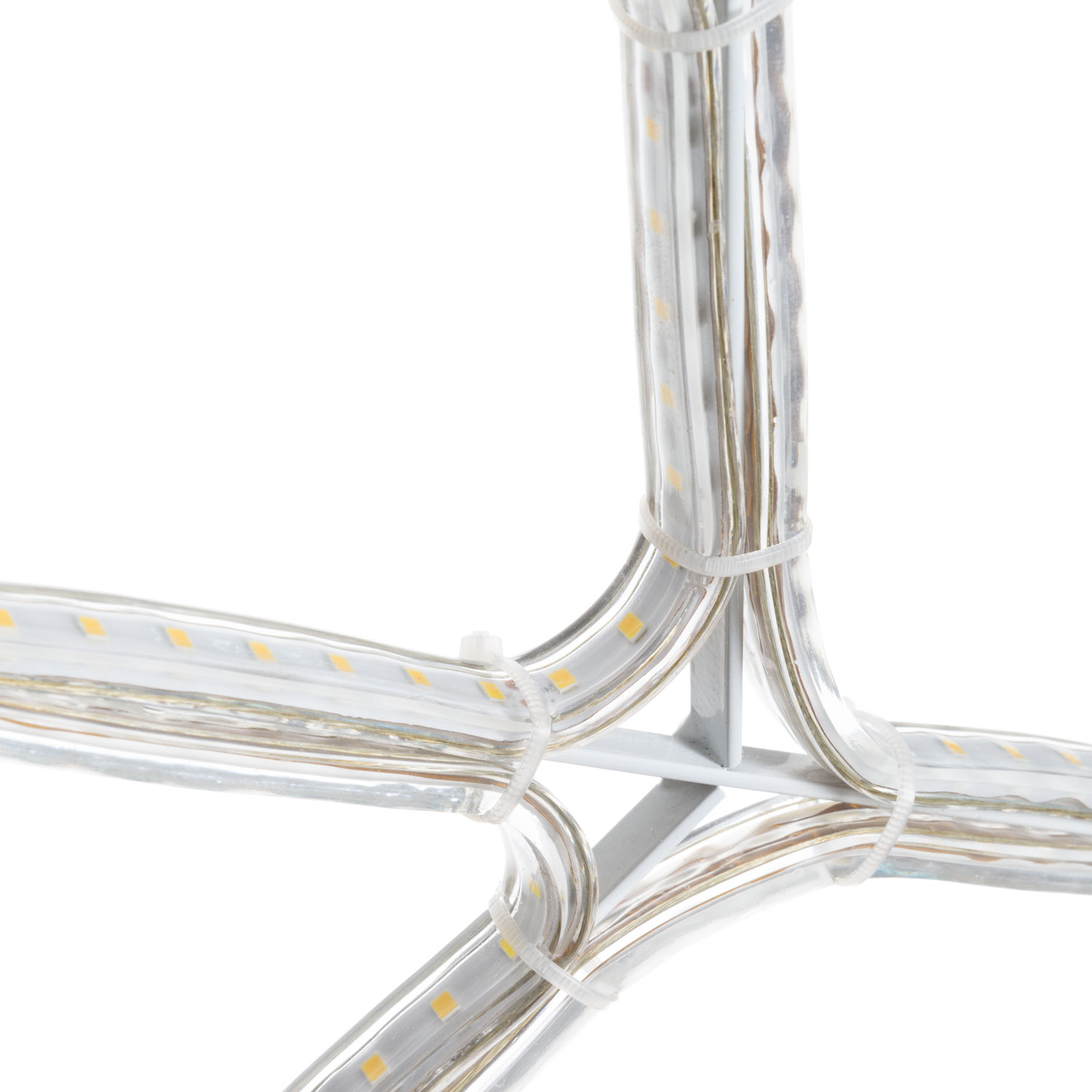 Schneekristall aus SMD Strip Lichtschlauch, 70 x 67 cm, LEDs kaltweiß 4 Schneekristall aus SMD Strip Lichtschlauch, 70 x 67 cm, LEDs kaltweiß 4