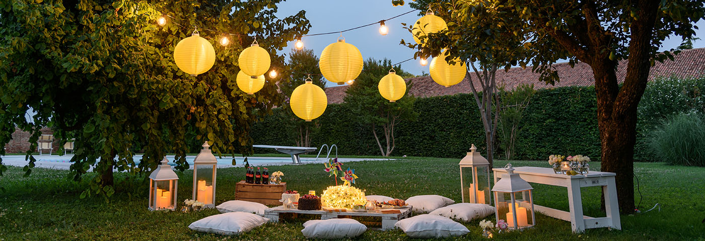 Allestimento picnic: 6 idee con le luci Allestimento picnic: 6 idee con le luci