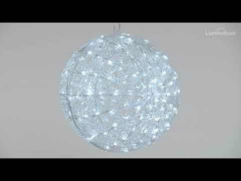 Sphère acrylique transparente, Ø 56 cm, LED blanc froid 2 Sphère acrylique transparente, Ø 56 cm, LED blanc froid 2