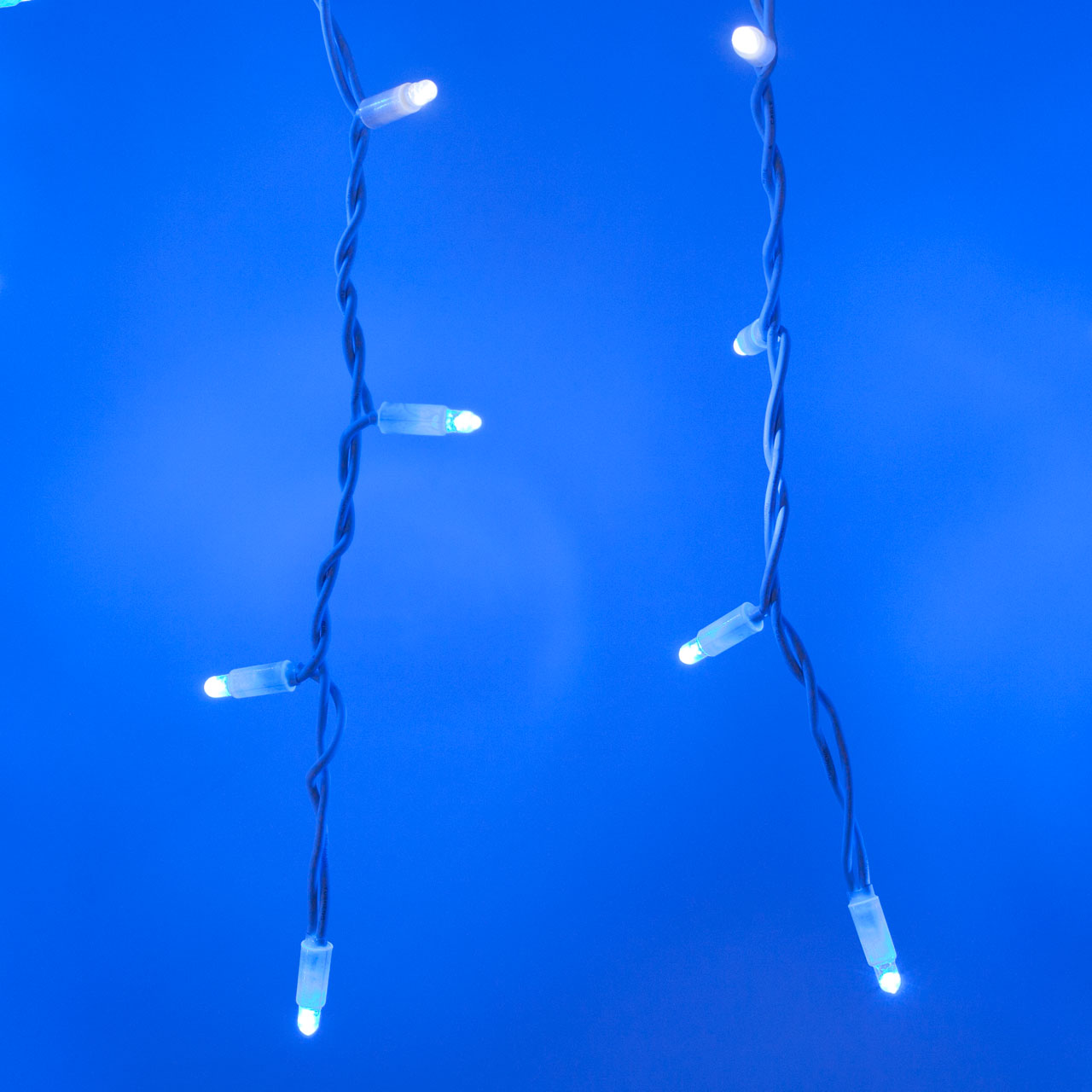 Stalattite 3 x h 0,9 m, 228 maxiled blu e bianco freddo, cavo bianco, prolungabile, IP67 7 Stalattite 3 x h 0,9 m, 228 maxiled blu e bianco freddo, cavo bianco, prolungabile, IP67 7