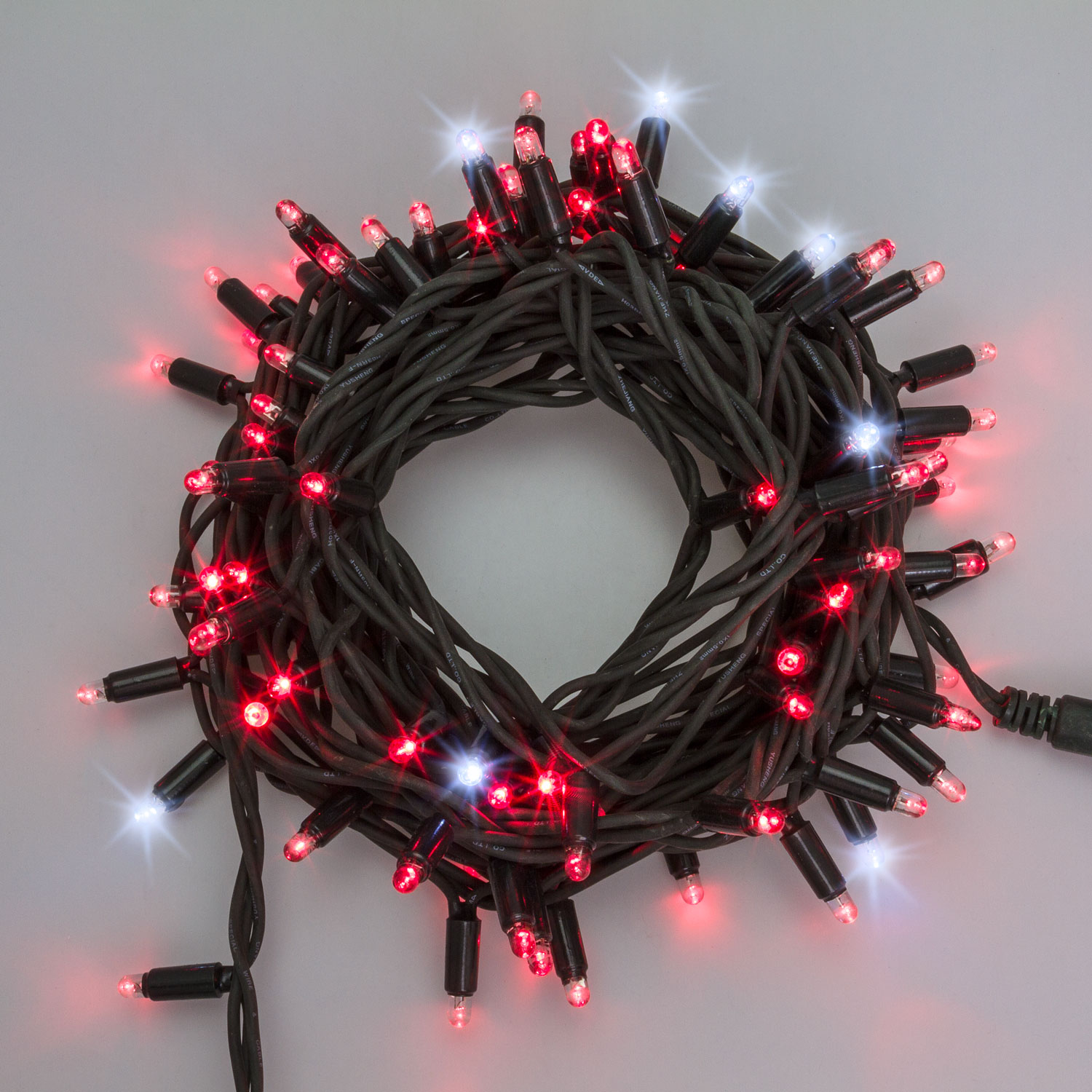 Lichterkette 20 m, 200 MaxiLEDs rot und kaltweiß, grünes Kabel 5 Lichterkette 20 m, 200 MaxiLEDs rot und kaltweiß, grünes Kabel 5