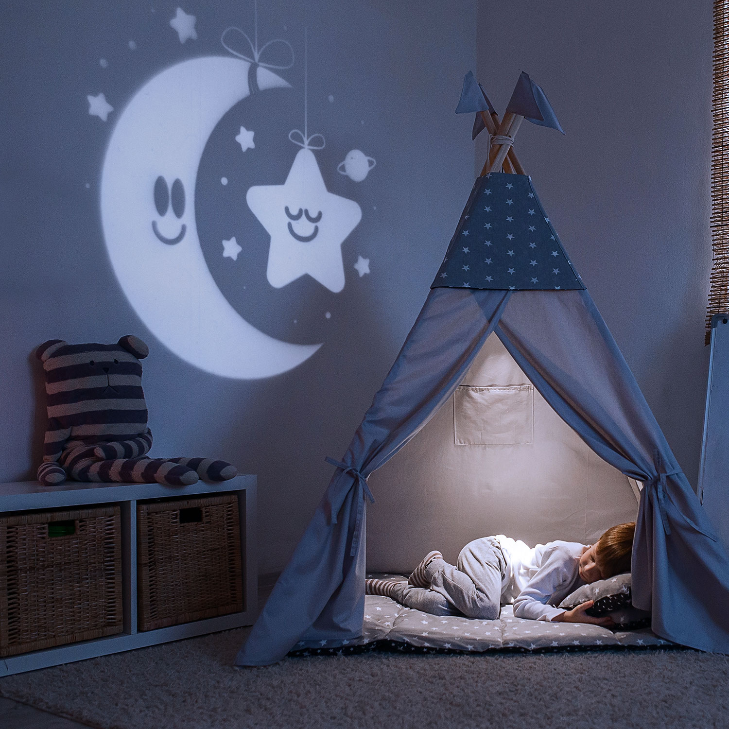 Proyector Led luna y estrellas 1 Proyector Led luna y estrellas 1