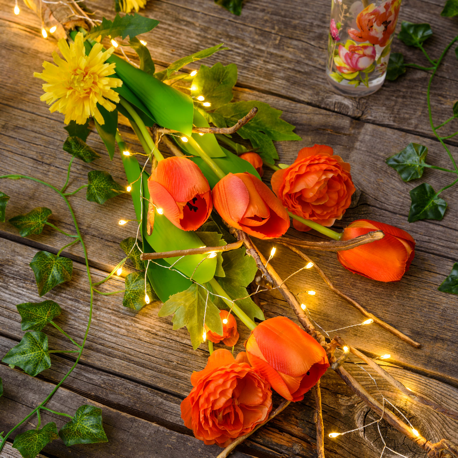 Guirnalda Mini Festón de Luces a pilas 3 m, 150 microled blanco cálido, cable metal plata 14 Guirnalda Mini Festón de Luces a pilas 3 m, 150 microled blanco cálido, cable metal plata 14